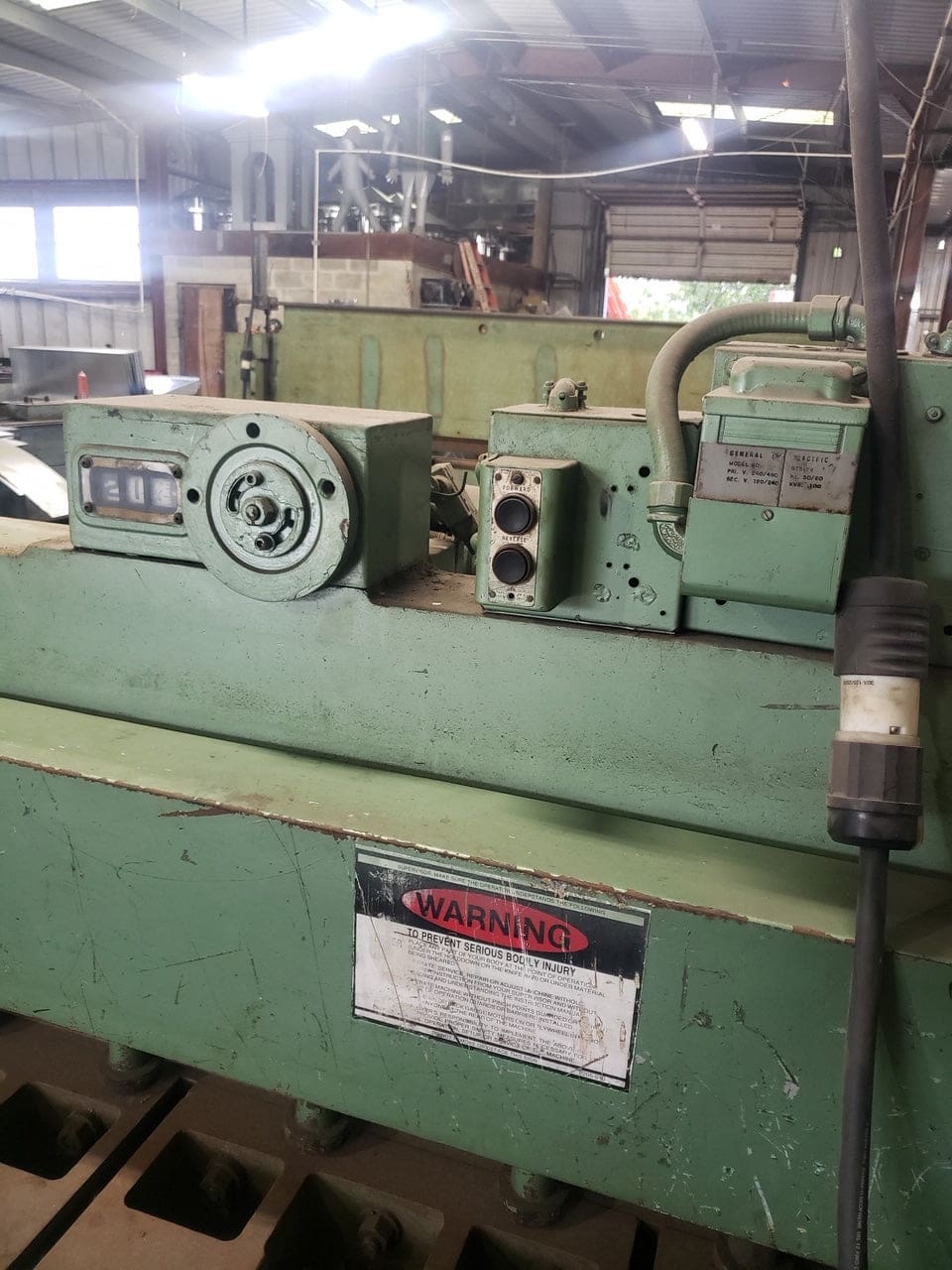 10 Gauge x 10' Wysong 1010-RD Shear, 1960 - Squaring Arm - Image 4