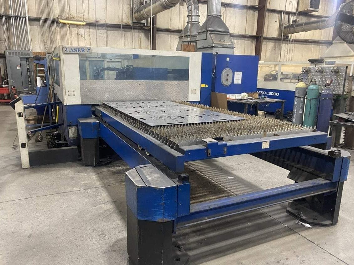 5000 Watt Trumpf TruLaser 5030 CO2 Laser, 2005 - Service Reports Available