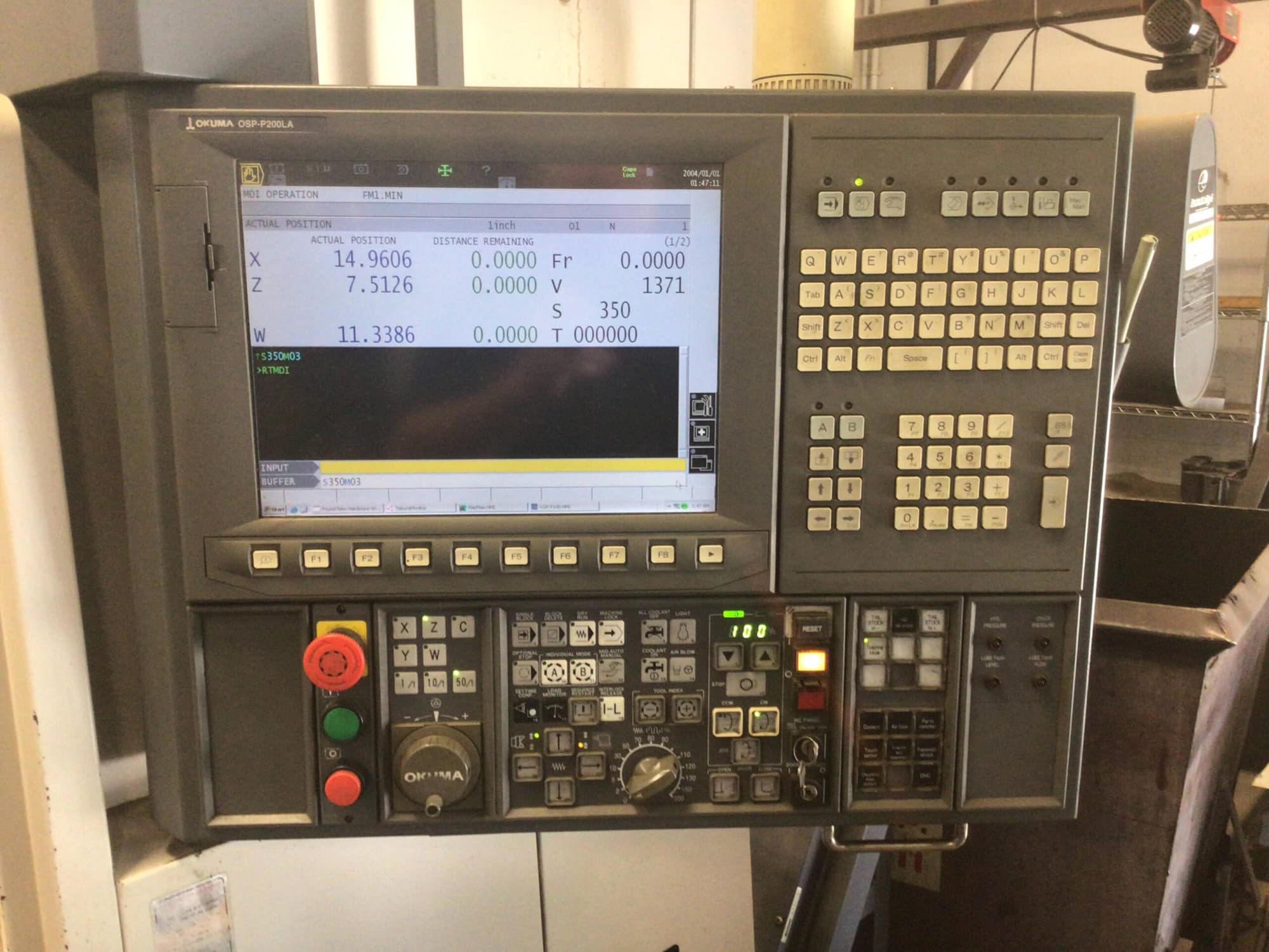 Okuma Spaceturn LB 3000 EX CNC Lathe, 2010 - Tailstock, Tool Presetter,OSP -P200LA - Image 6