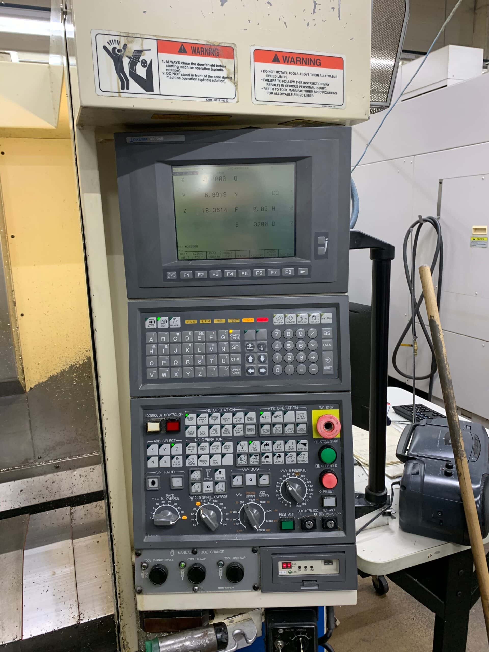 Okuma MX-45VAE Vertical Machining Center, 1998 - Chip Conveyor, OSP7000M Control - Image 2