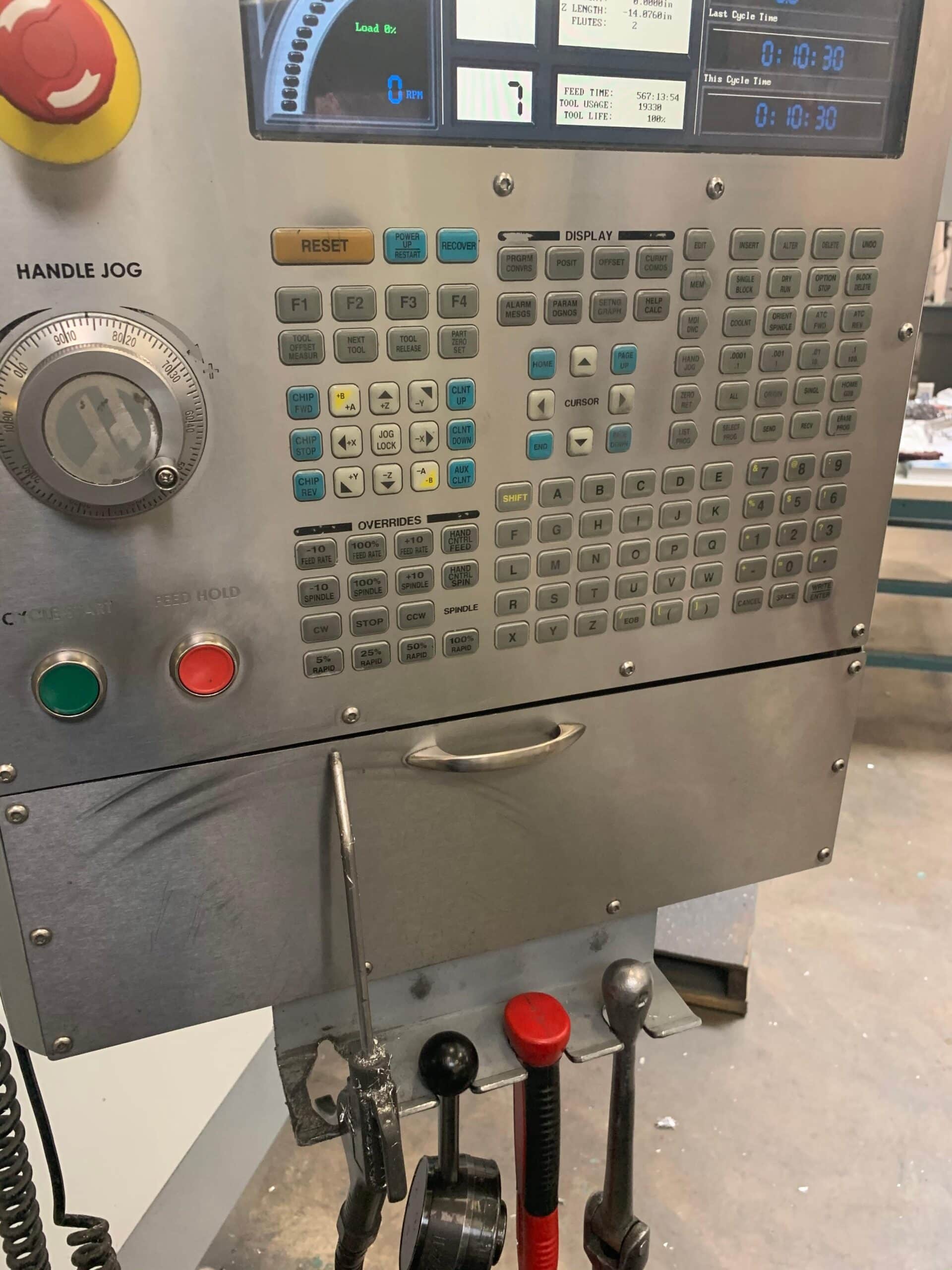 Haas VF-3SS VMC, 2007 - SMTC, 4th Axis Drive/Wiring, Under Power, Video - Image 15