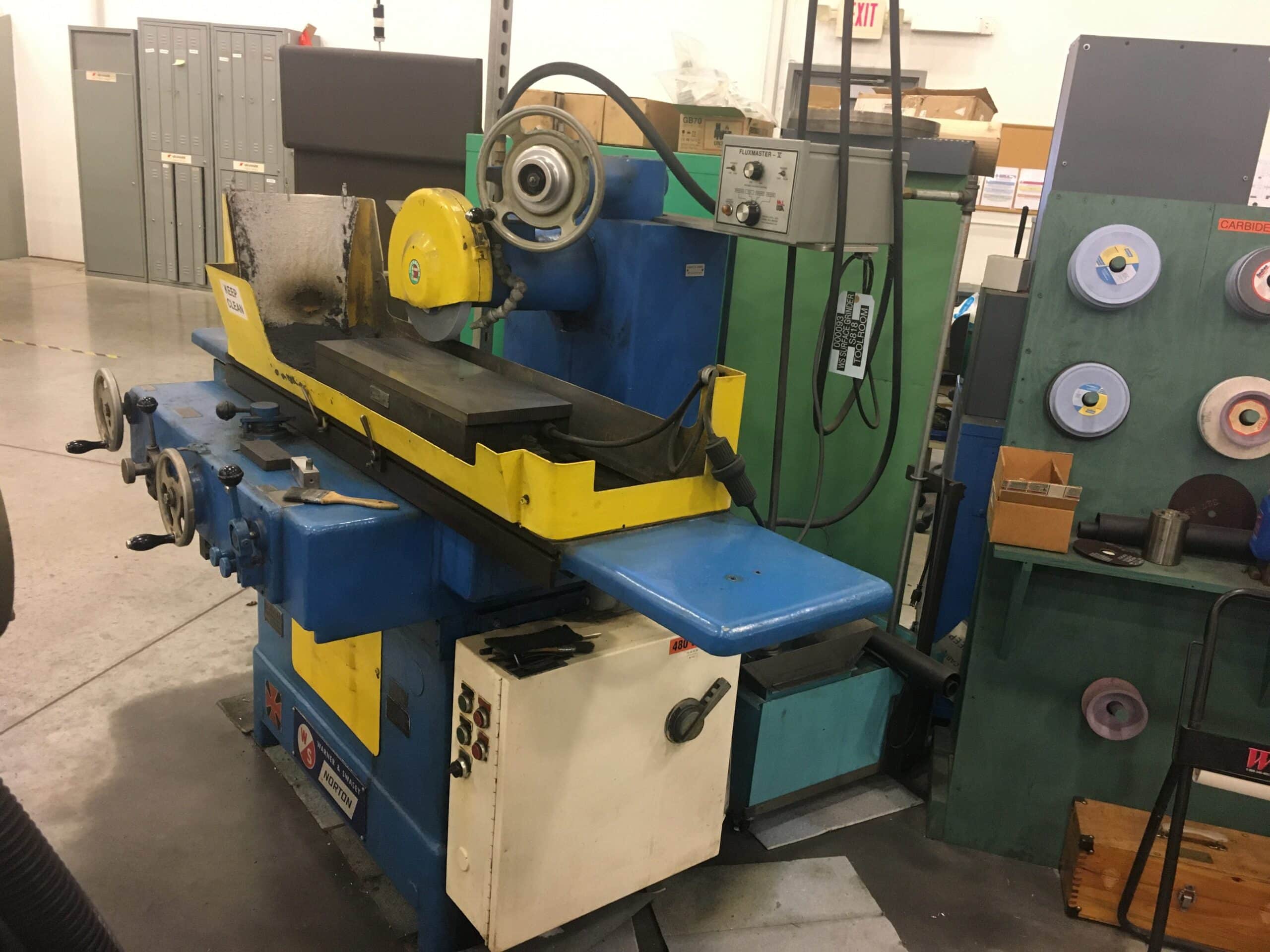 Warner and Swasey Norton 8" x 24" S-3 Surface Grinder - Fluxmaster V Magnet Controller - Image 12