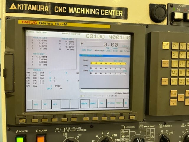 Kitamura Mycenter 4xi VMC, 2001 - Fanuc 16imB Control - Image 7