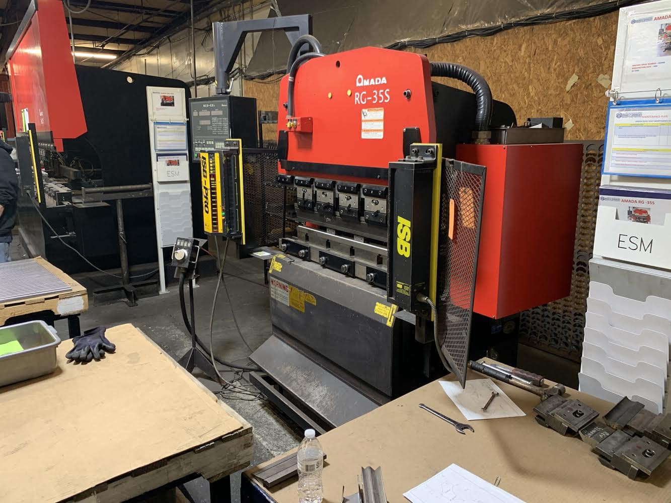 38 Ton x 4' Amada RG-35S CNC Press Brake, 1996- - Image 4