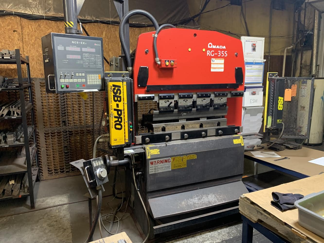 38 Ton x 4' Amada RG-35S CNC Press Brake, 1996- - Image 3