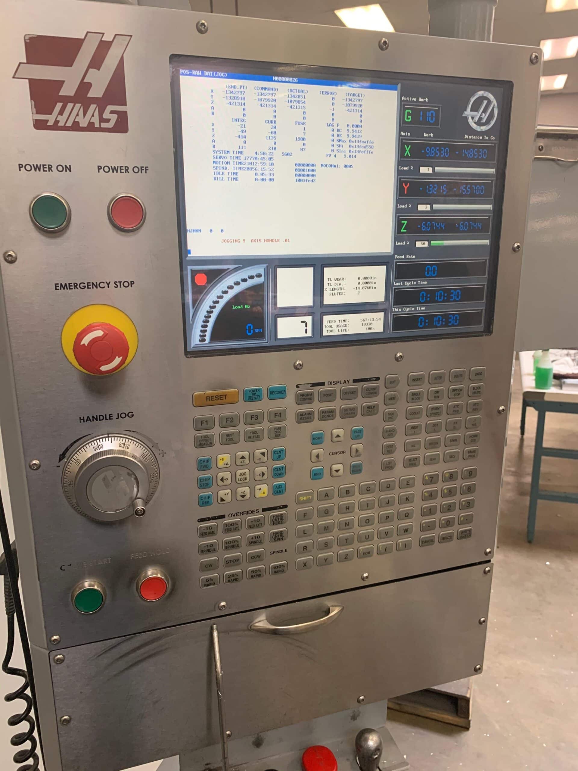 Haas VF-3SS VMC, 2007 - SMTC, 4th Axis Drive/Wiring, Under Power, Video - Image 6