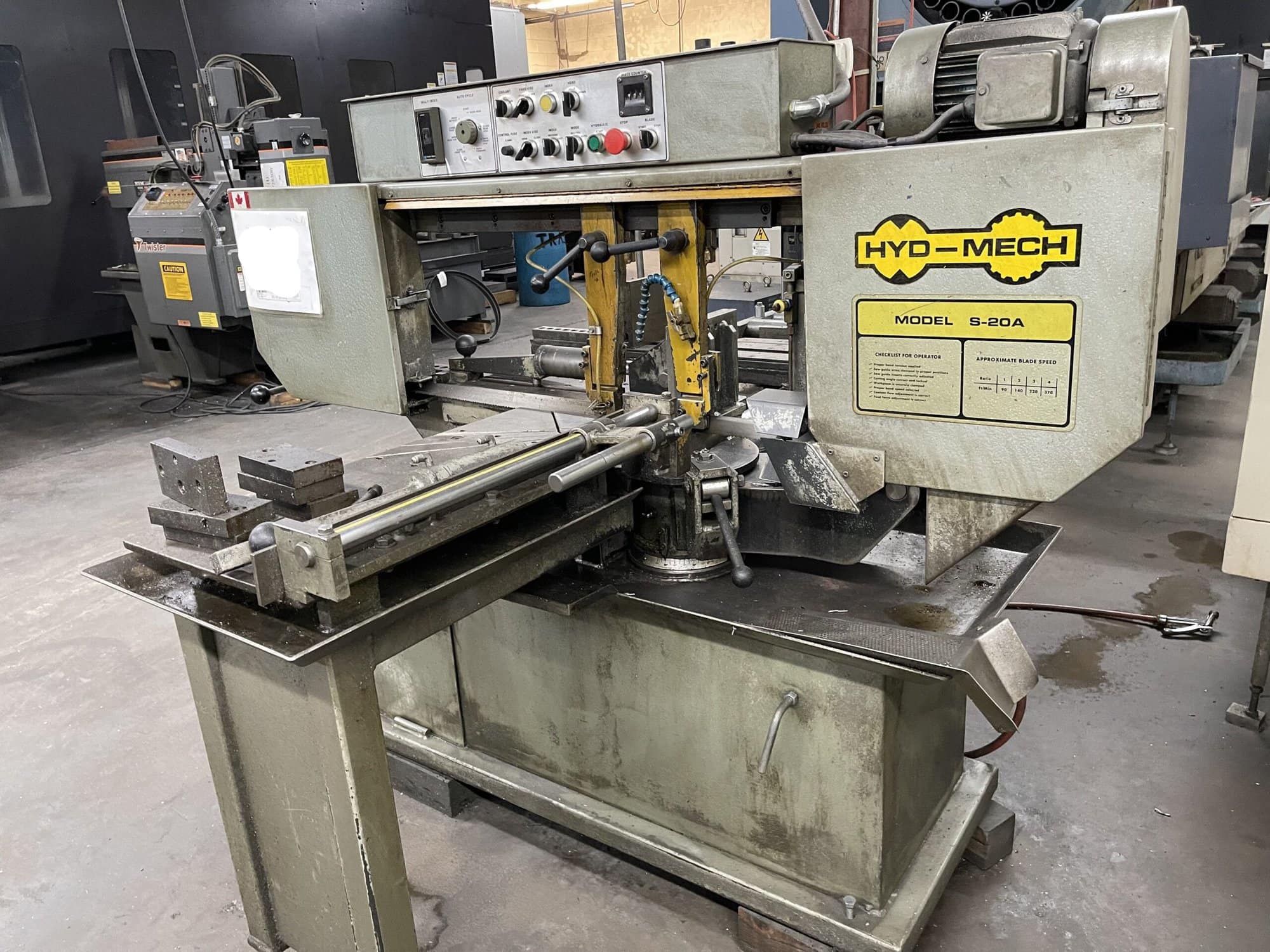 13" X 18" Hydmech S20A Horizontal Automatic Mitering Band Saw, 1990's - Image 3