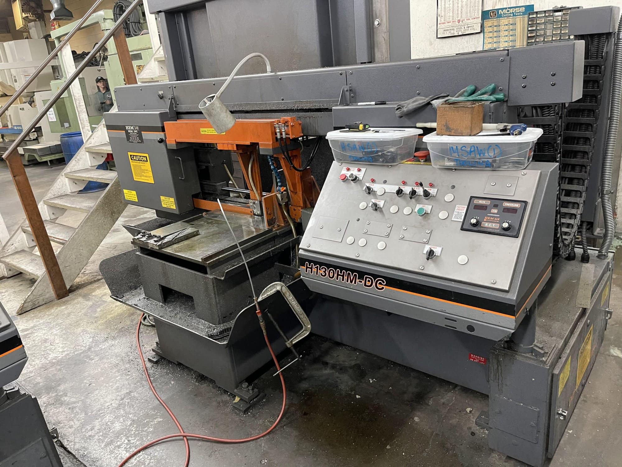 18" X 20" Hem H130HM-DC Horizontal Semi Auto Band Saw, 2010 - UnderPower - Image 4
