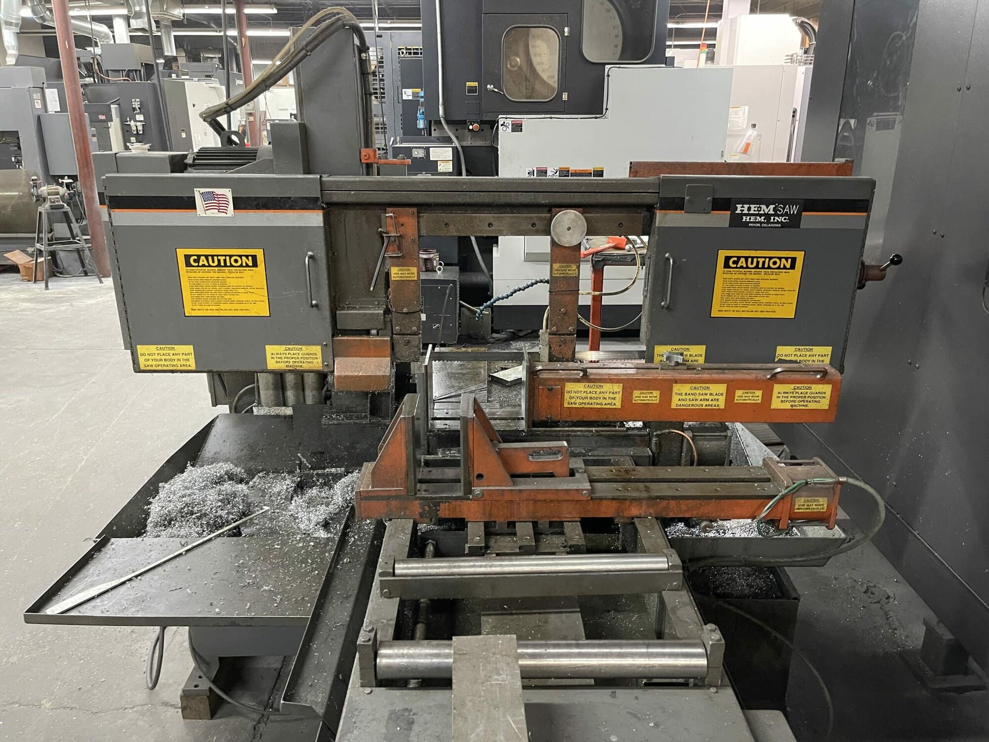 14" X 20" Hem Twister Auto Horizontal Mitering Band Saw - Auto Infeed Table - Image 9