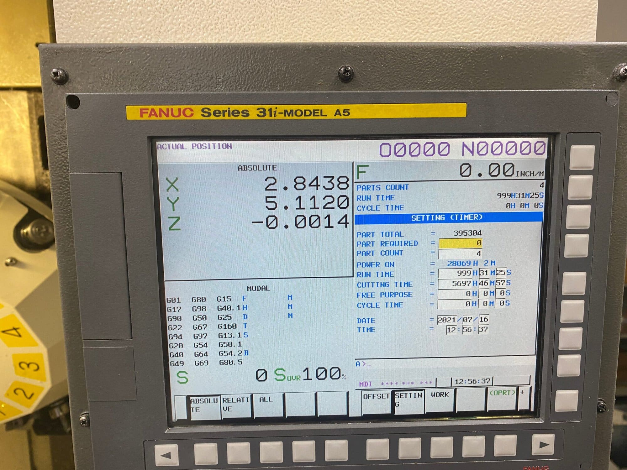Fanuc Robodrill T-14iFa VMC, 2009 - Fanuc 31i- Model A5 Control - Image 10