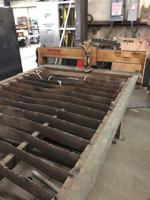 Vicon 8000 Dual Twin Drive 5’ x 10’ Plasma Table, 2000 - With HyperthermMax100 Plasma Cutting System - Image 5