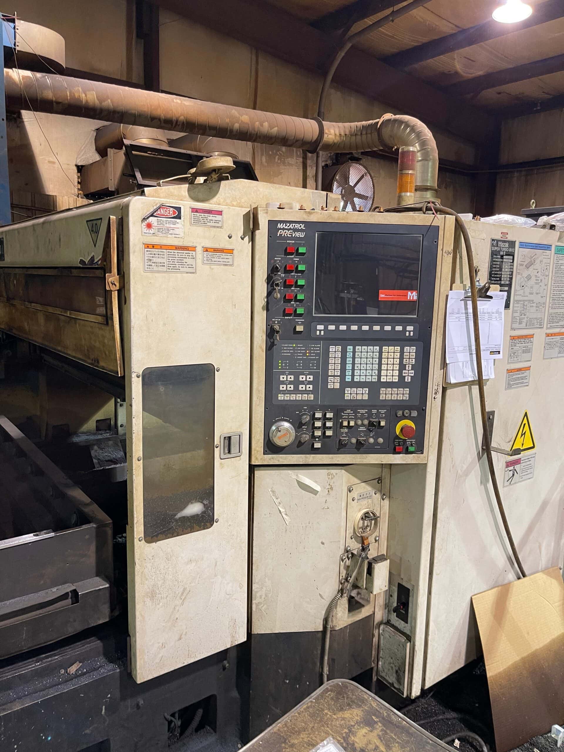4000 Watt Mazak 6'x12' Super Turbo X612MKII CO2 Laser, 2006 - w/New Tubes, Lenses etc Just Done ($25k Value) - Image 2