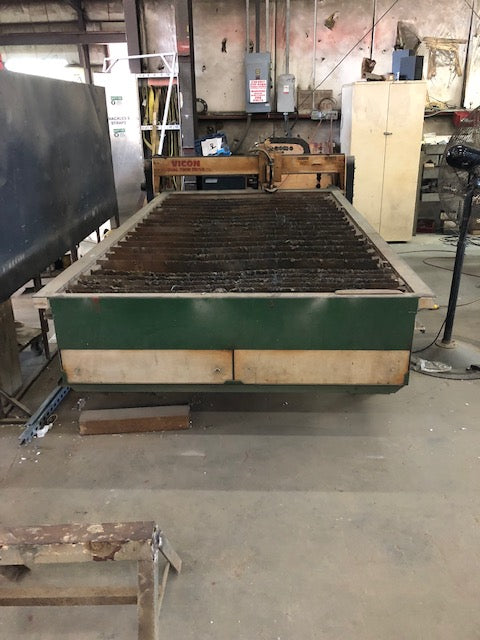 Vicon 8000 Dual Twin Drive 5’ x 10’ Plasma Table, 2000 - With HyperthermMax100 Plasma Cutting System - Image 2