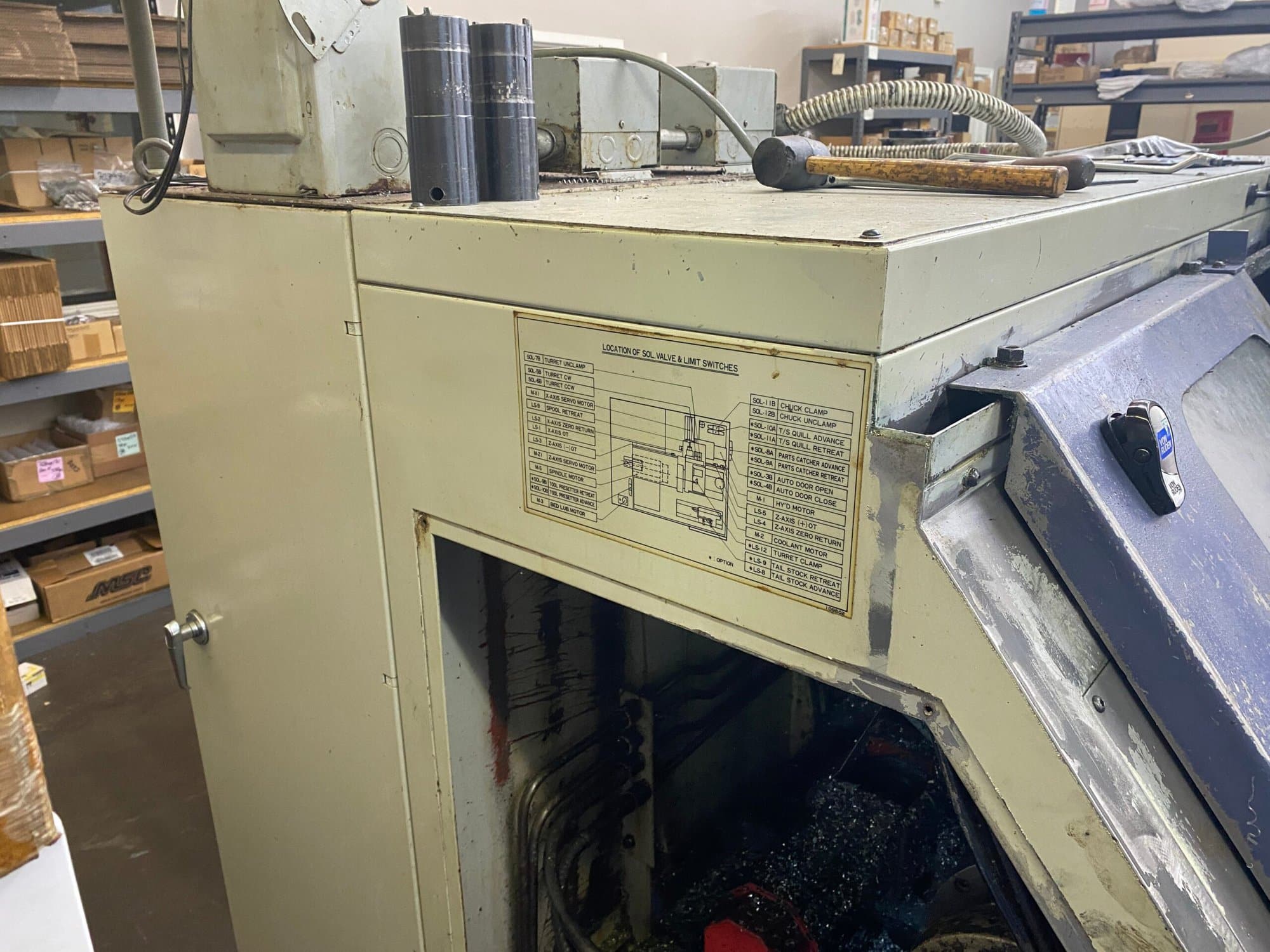 Hwacheon Hi ECO 10 CNC Lathe, 1997 - Tail Stock, Fanuc Control - Image 9
