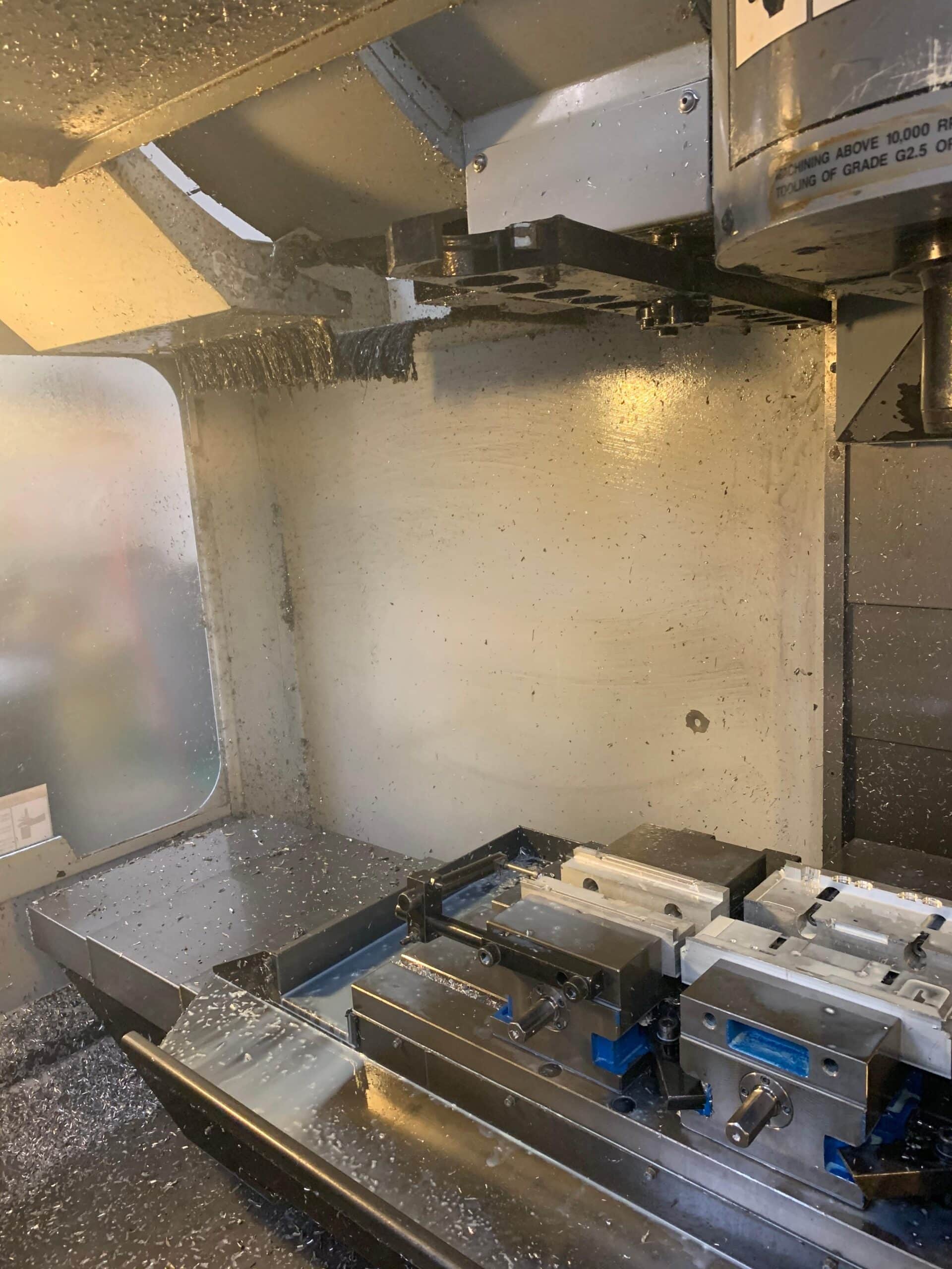 Haas VF-3SS VMC, 2007 - SMTC, 4th Axis Drive/Wiring, Under Power, Video - Image 16