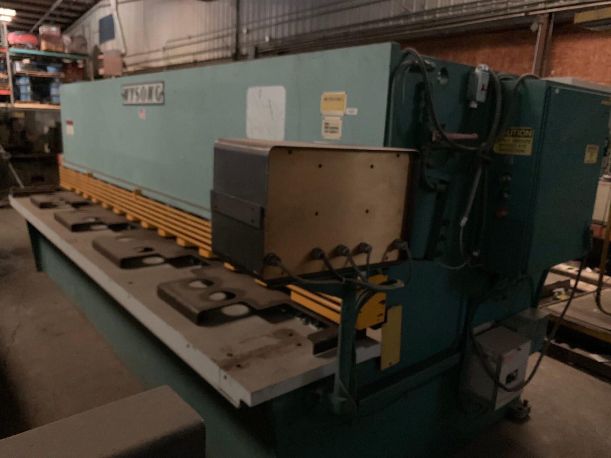 1/4" x 12' Wysong H-2512 CNC Shear, 1989 - Backgauge - Image 5