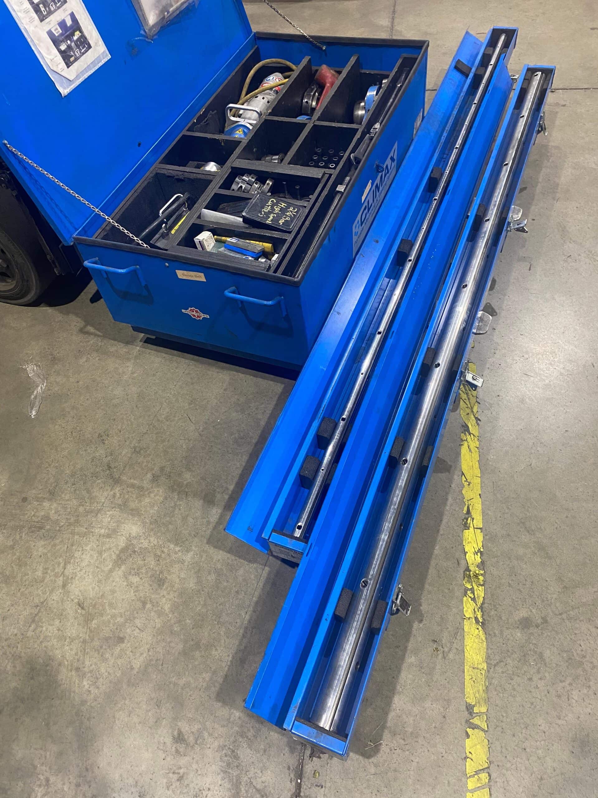 Climax BB5000 Portable Line Boring Machine, 2015 - Electric Drive, 8' Chrome Boring Bars included