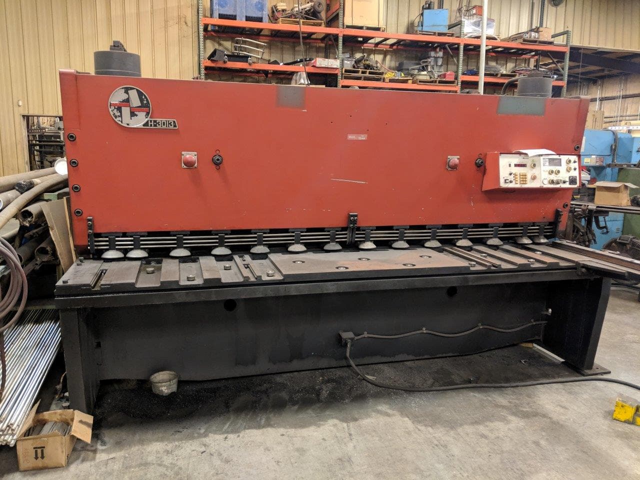 1/2" x 10' Amada H-3013 Shear, 1987- Programmable Back Gauge - Image 2