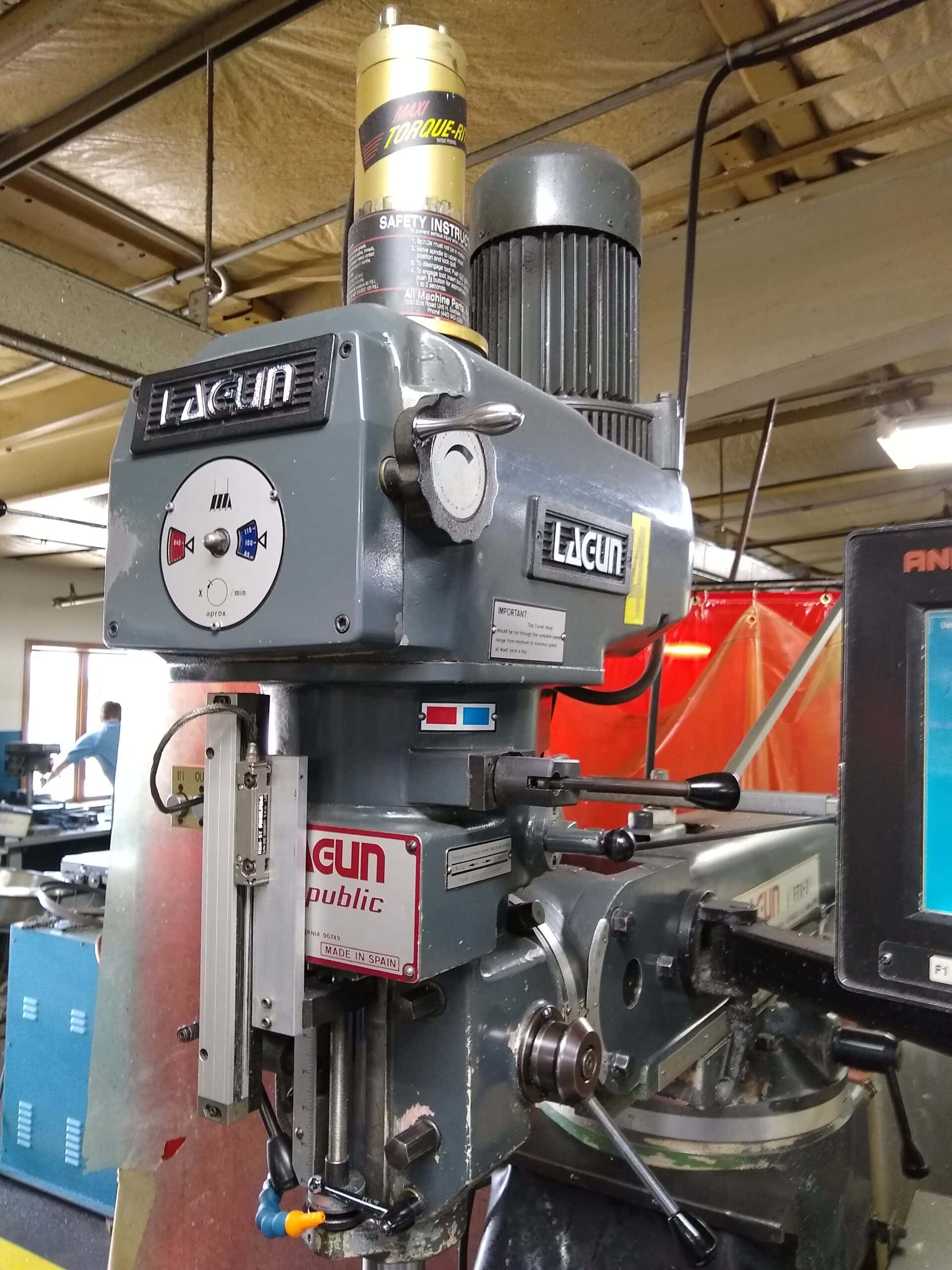 Lagun FTV-2 CNC Knee Mill, 2002 - Anilam 3000 M control - Image 3