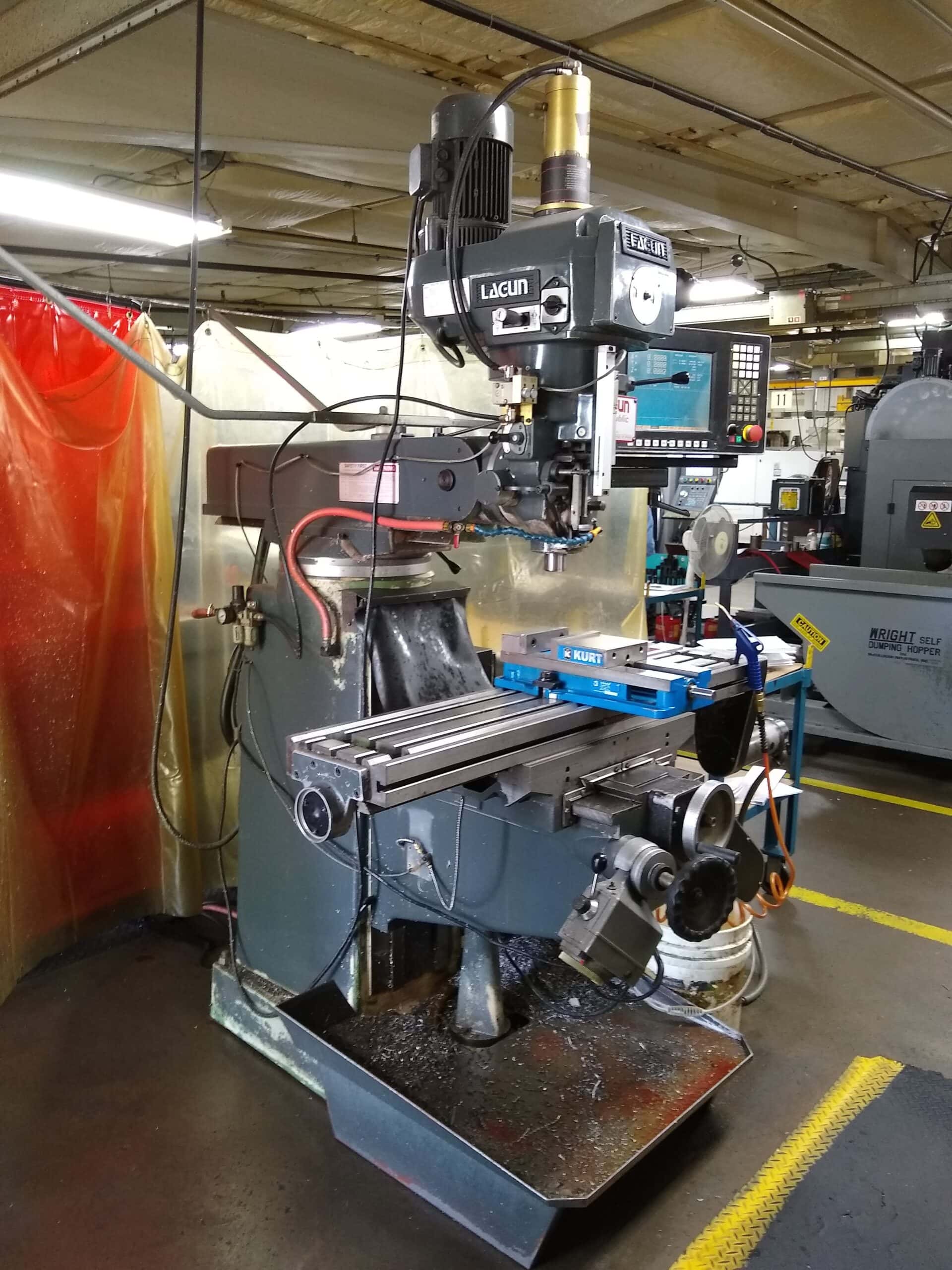 Lagun FTV-2 CNC Knee Mill, 2002 - Anilam 3000 M control