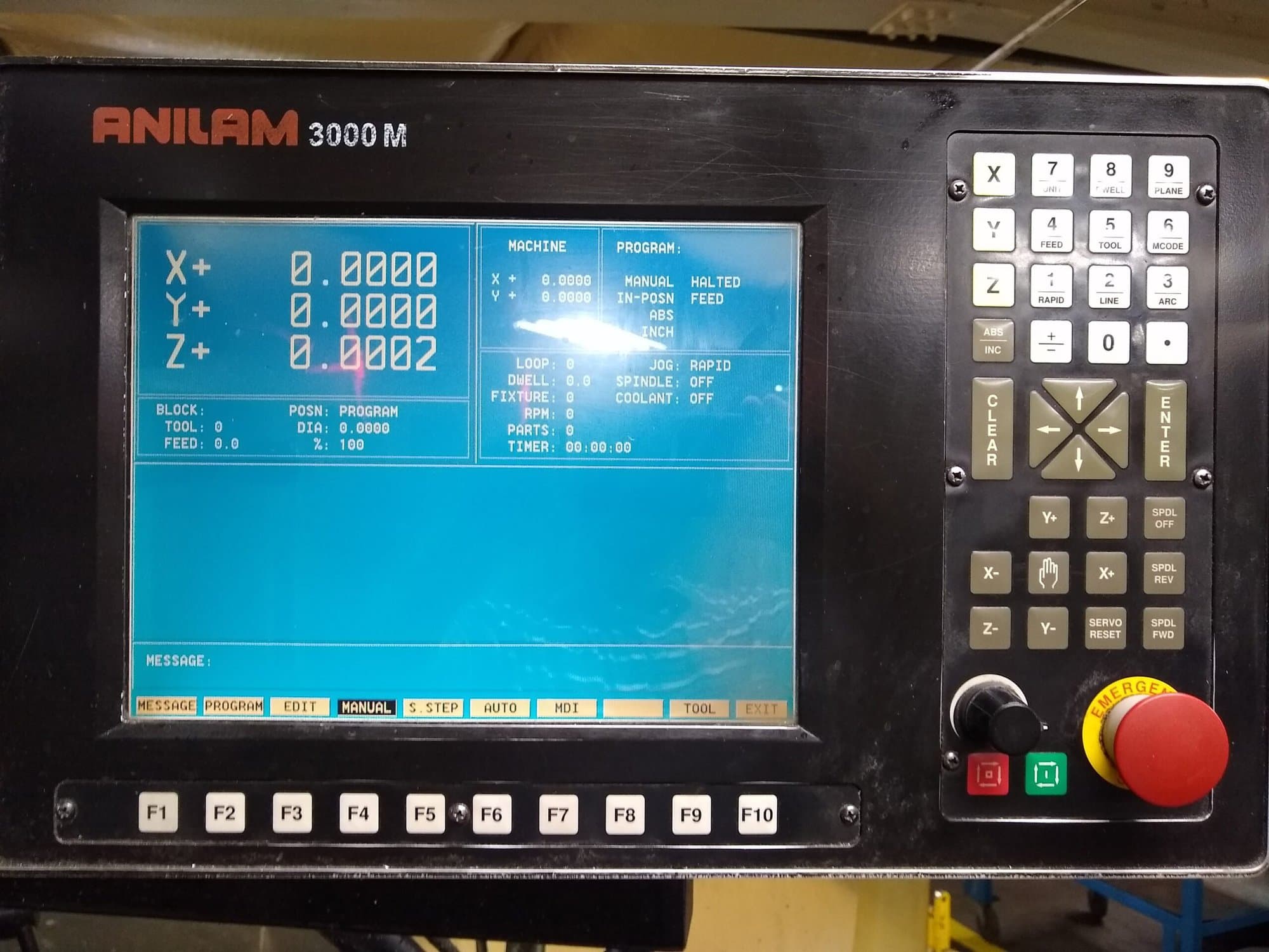 Lagun FTV-2 CNC Knee Mill, 2002 - Anilam 3000 M control - Image 4