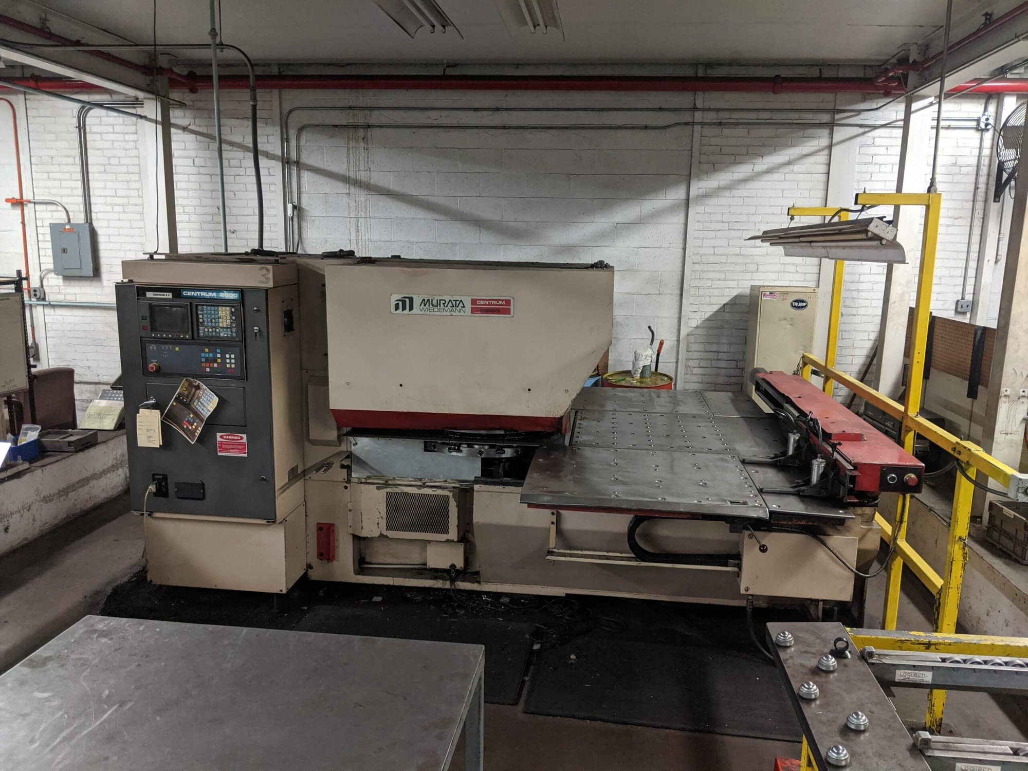 22 Ton Weidemann Centrum 2000Q Turret Punch Press,1990 - 22 Station, Fanuc 6M-B Control