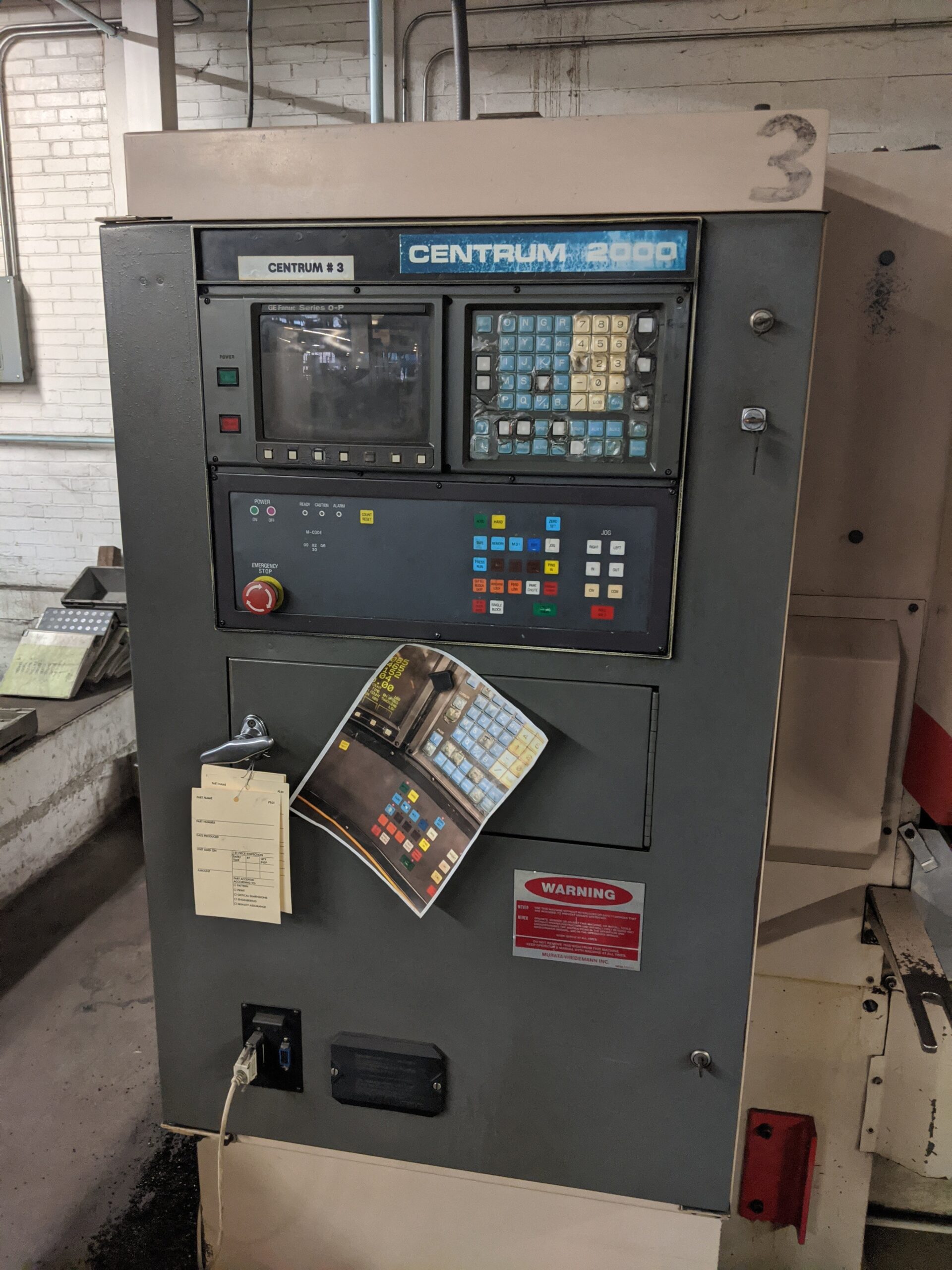 22 Ton Weidemann Centrum 2000Q Turret Punch Press,1990 - 22 Station, Fanuc 6M-B Control - Image 3