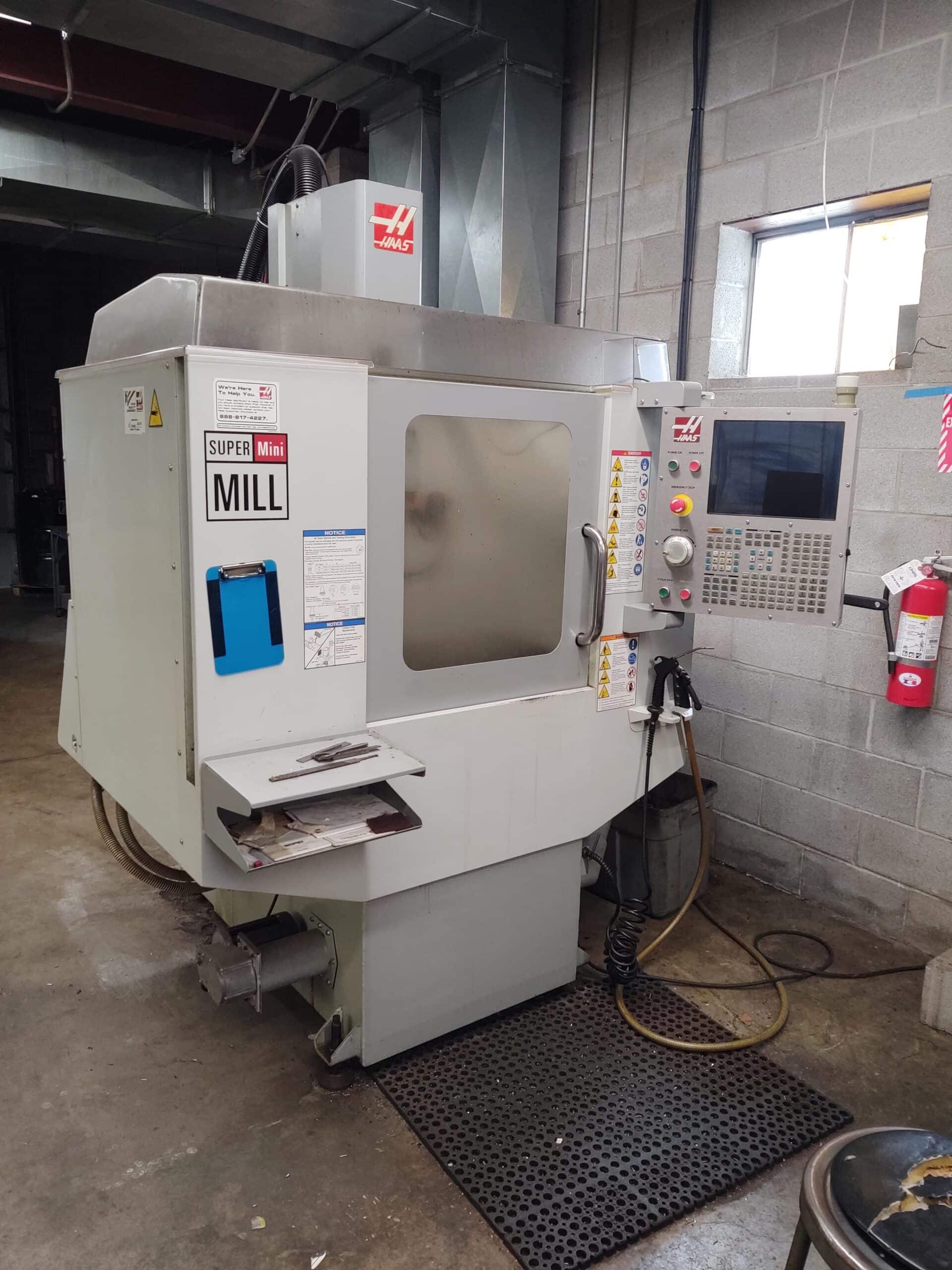 Haas Super Mini Mill VMC, 2008 - WIPS, Rigid Tapping, Under Power