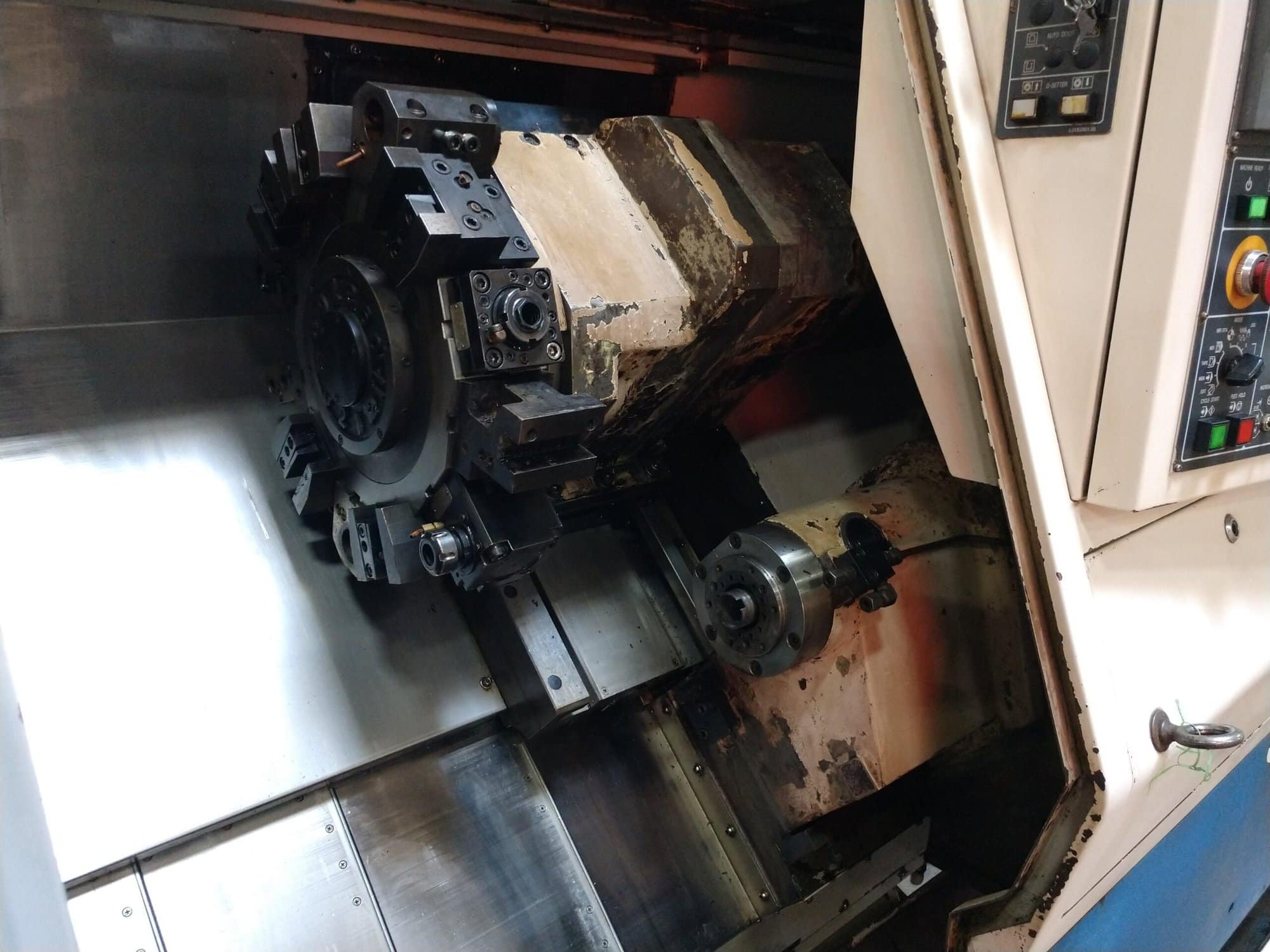 Doosan/Daewoo Puma 230MS CNC Lathe, 2001 - Live Tooling, Sub Spindle, Video, C Axis - Image 9