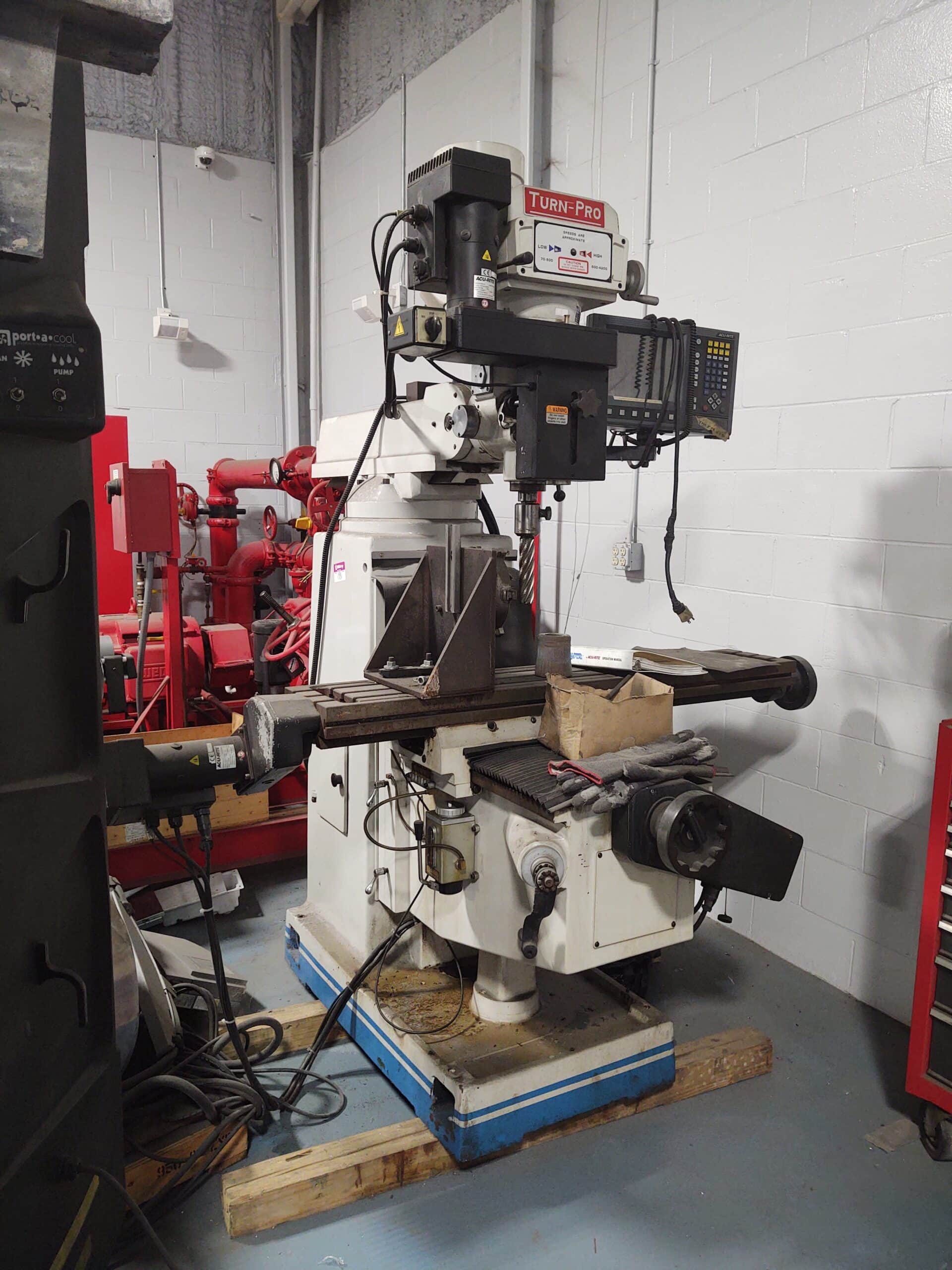Turn-Pro, GS18V Knee Mill, CNC with Acu-Rite Control