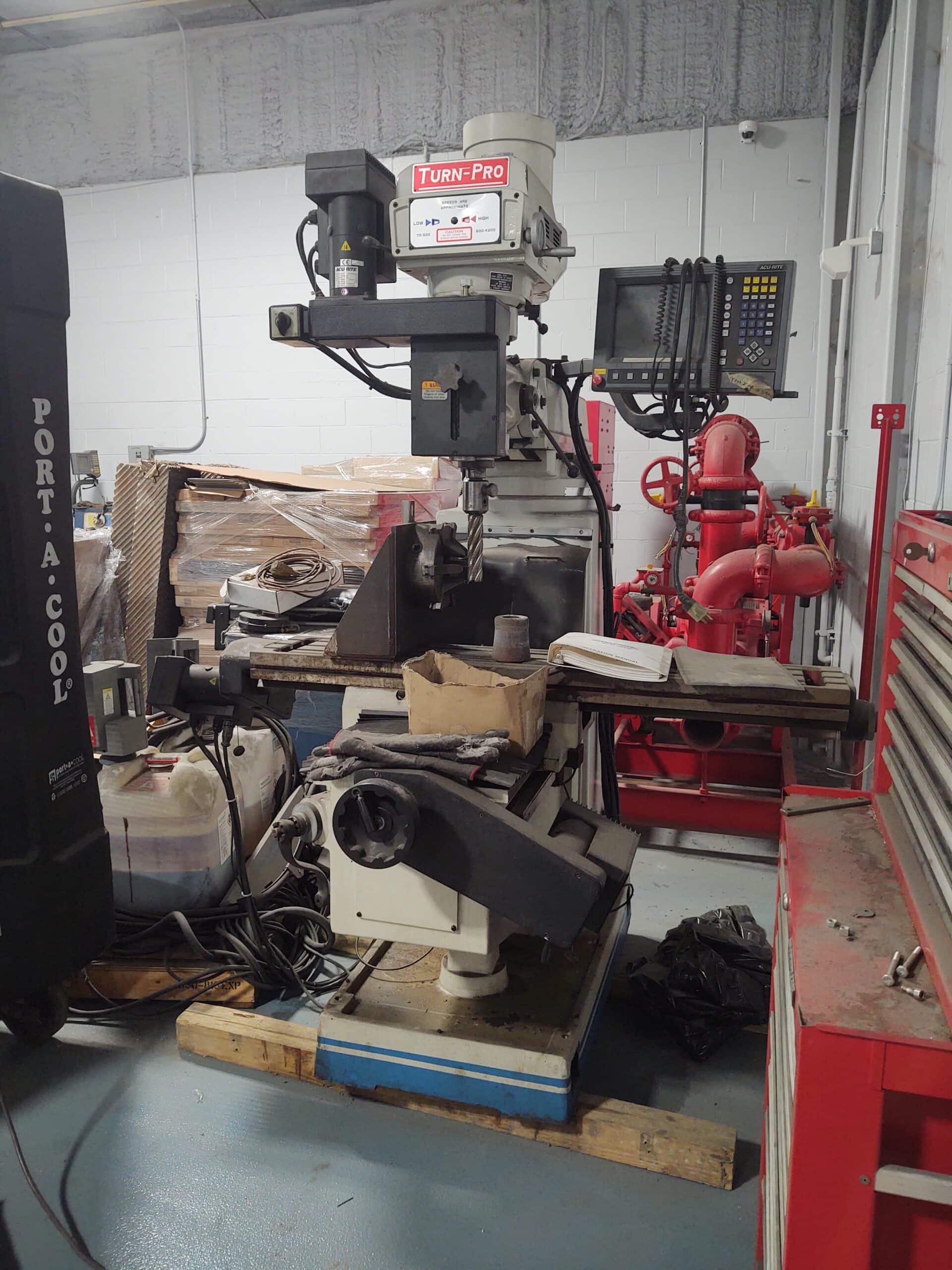 Turn-Pro, GS18V Knee Mill, CNC with Acu-Rite Control - Image 3