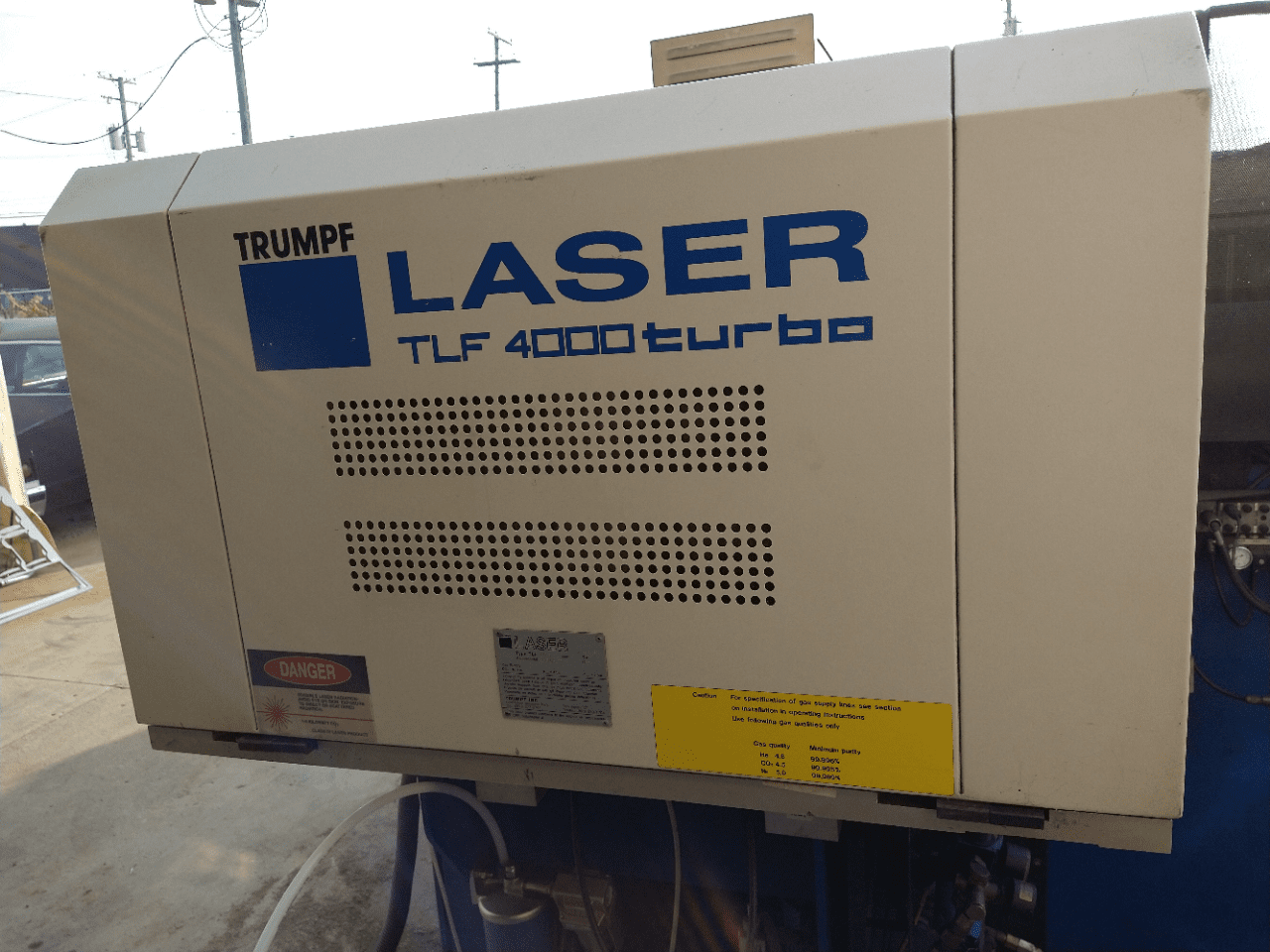 4000 Watt Trumpf Trumatic L2530 CO2 Laser, 2000 - 4' x 8' Table - Image 10