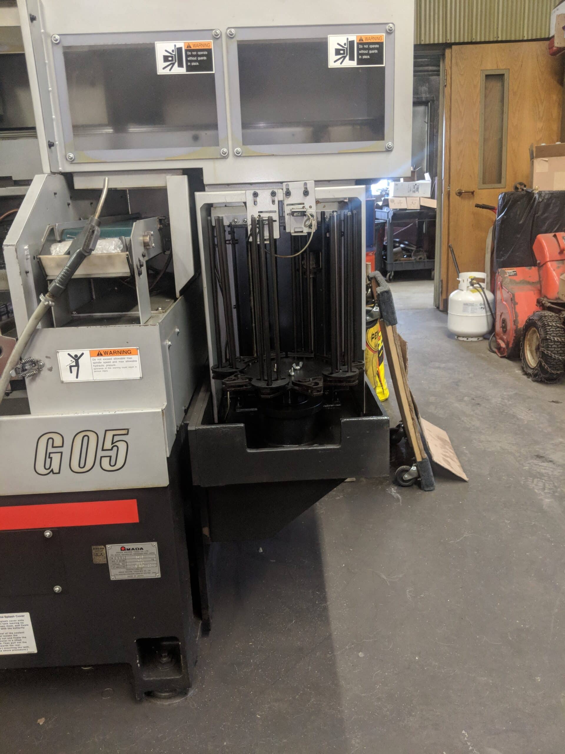 Amada Wasino G-05 CNC Gang Lathe, 2012 - Gantry Loader, Mist Buster, Fanuc Control - Image 9