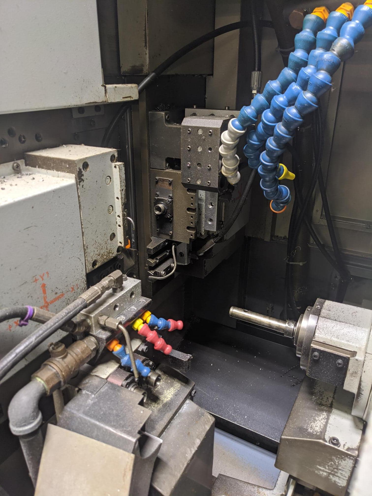 Star ECAS-20 CNC Swiss Lathe, 2005 - Live Tooling, Mist Collector, Bar Feeder- Board Repair Needed - Image 2