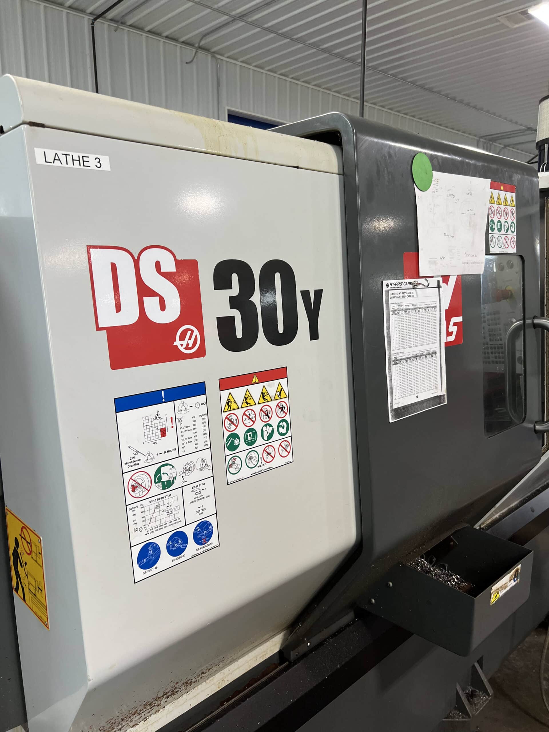 Haas DS-30Y CNC Lathe, 2019 - Sub Spindle, Y Axis, Live Tooling, Under Power