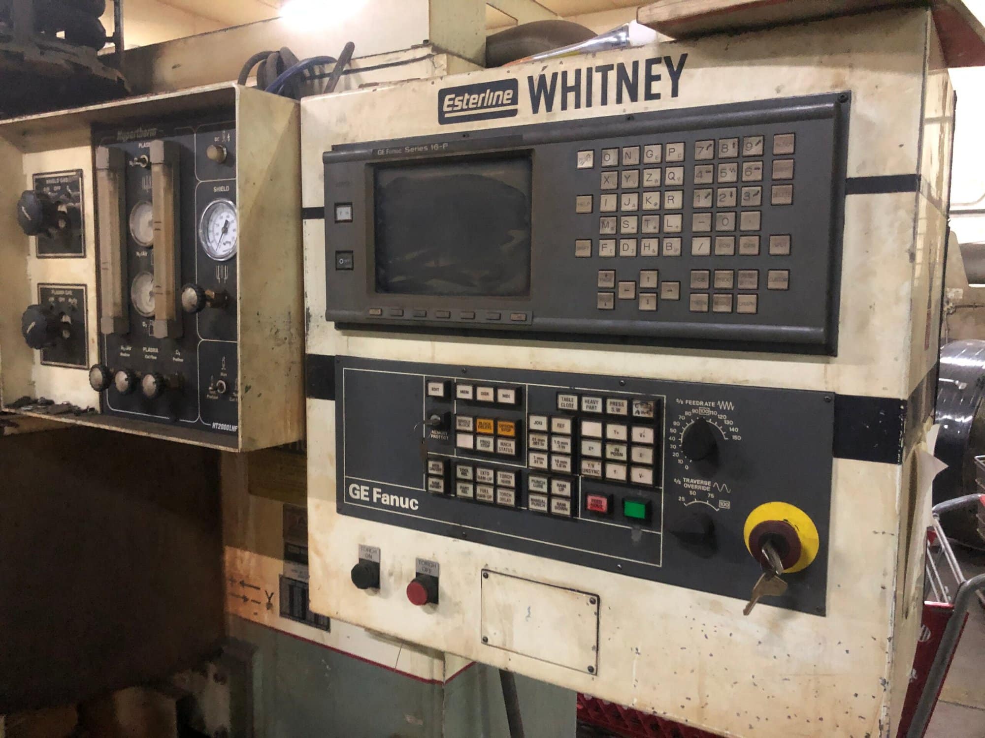 40 Ton x 100" x 60" Whitney Plasma Punch Cutting System 3400 RTC - Image 7