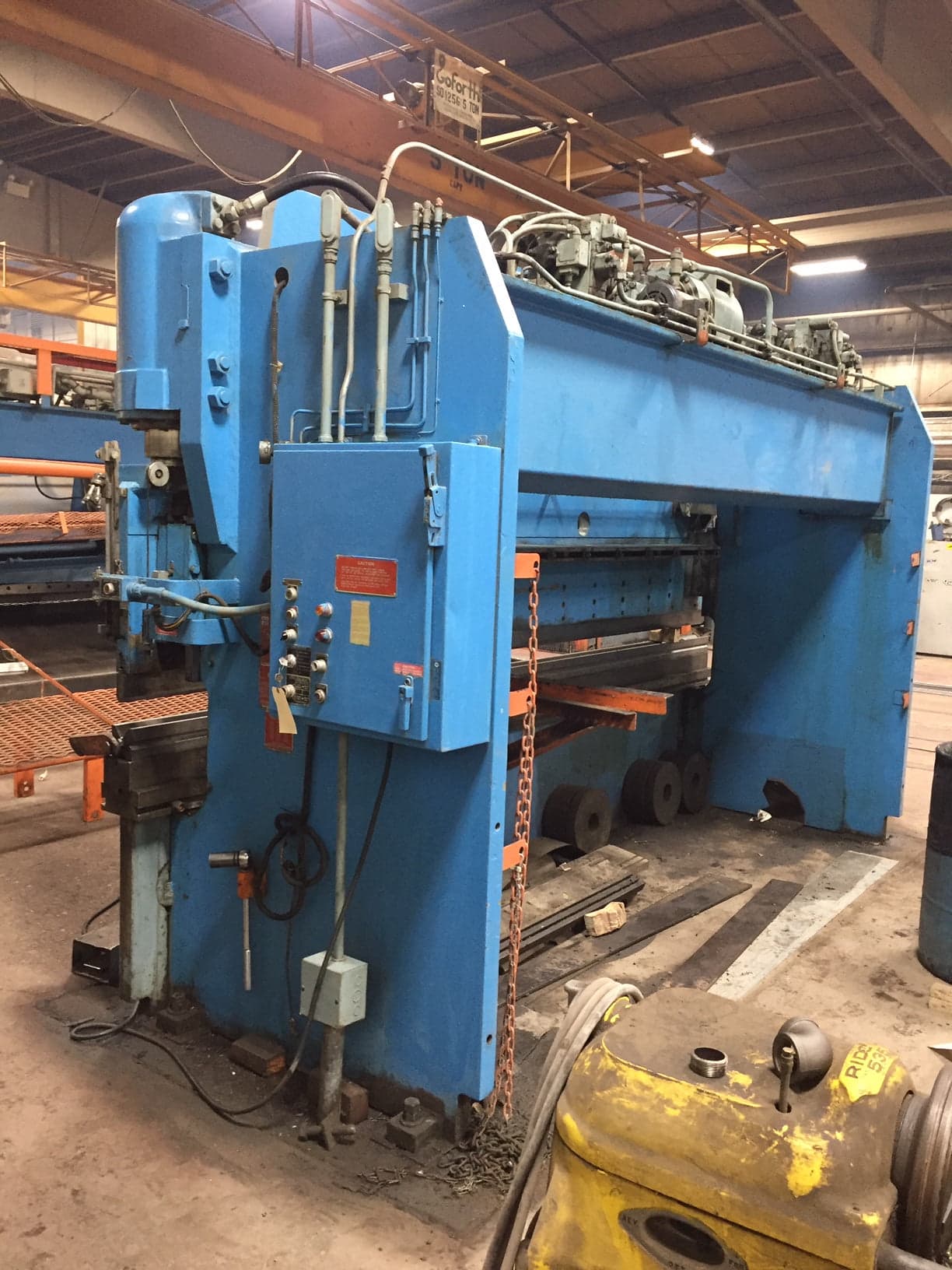 225 Ton x 14' Pacific K225-14 Hydraulic Press Brake, 1975 - Image 3