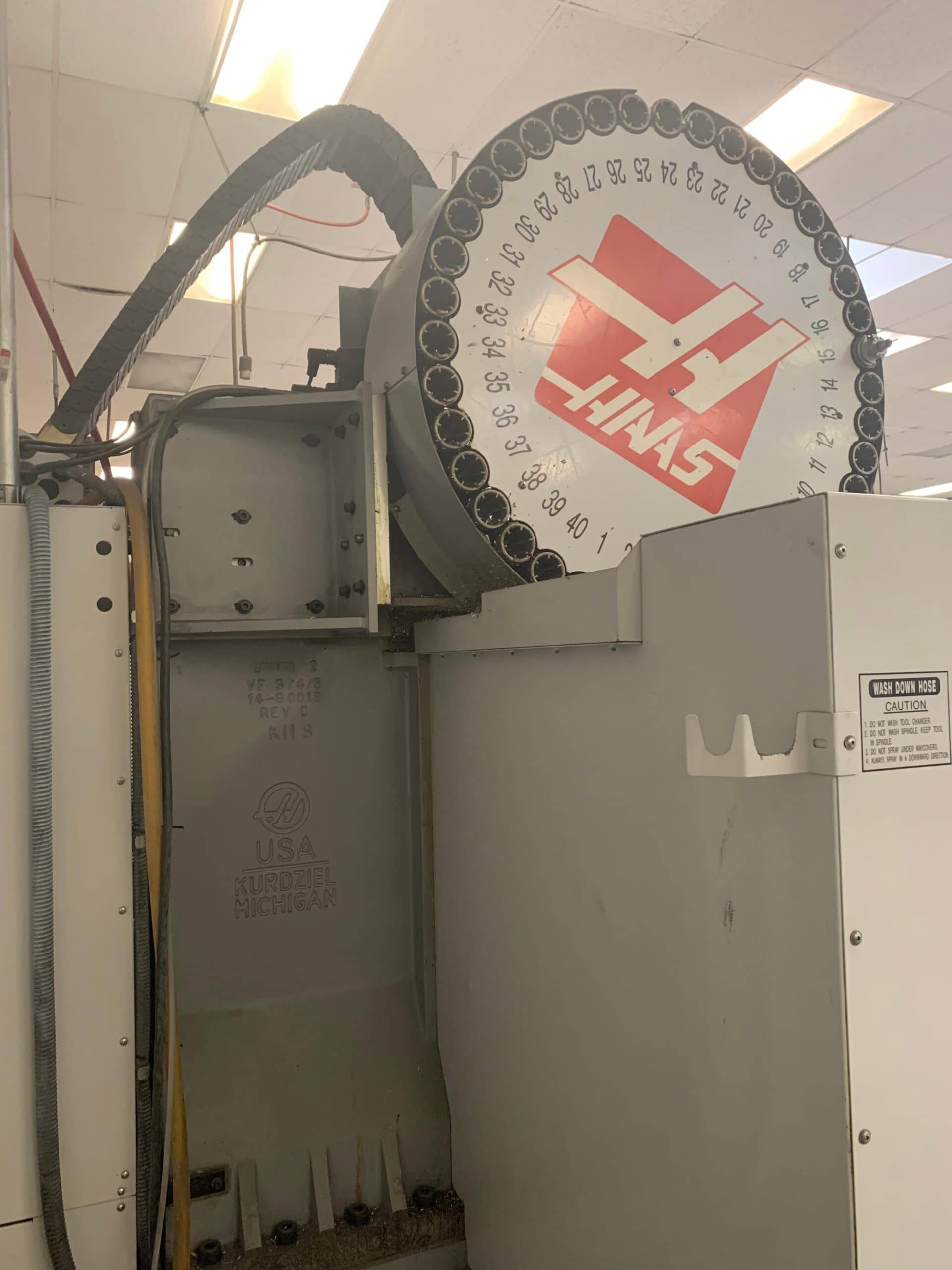 Haas VF-3SS VMC, 2007 - SMTC, 4th Axis Drive/Wiring, Under Power, Video - Image 7