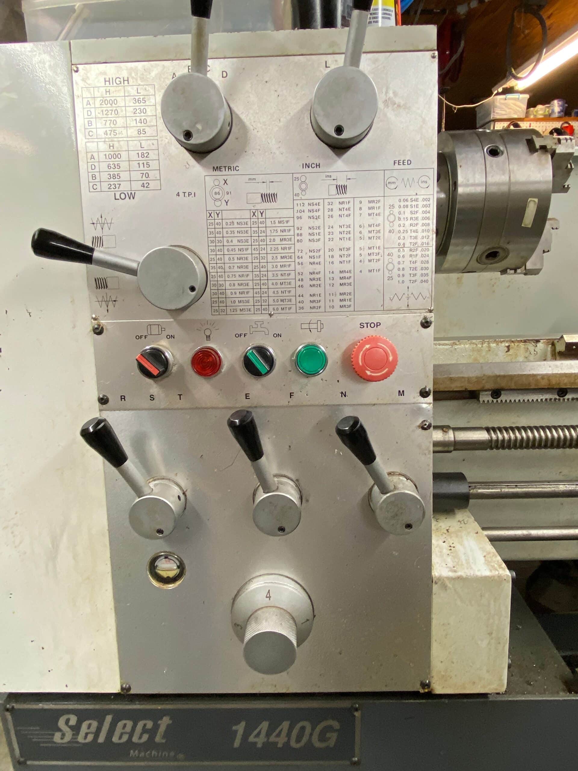 14" x 40" Select Machine 1440G Geared Head Engine Lathe, 2012 - New All DRO - Image 8