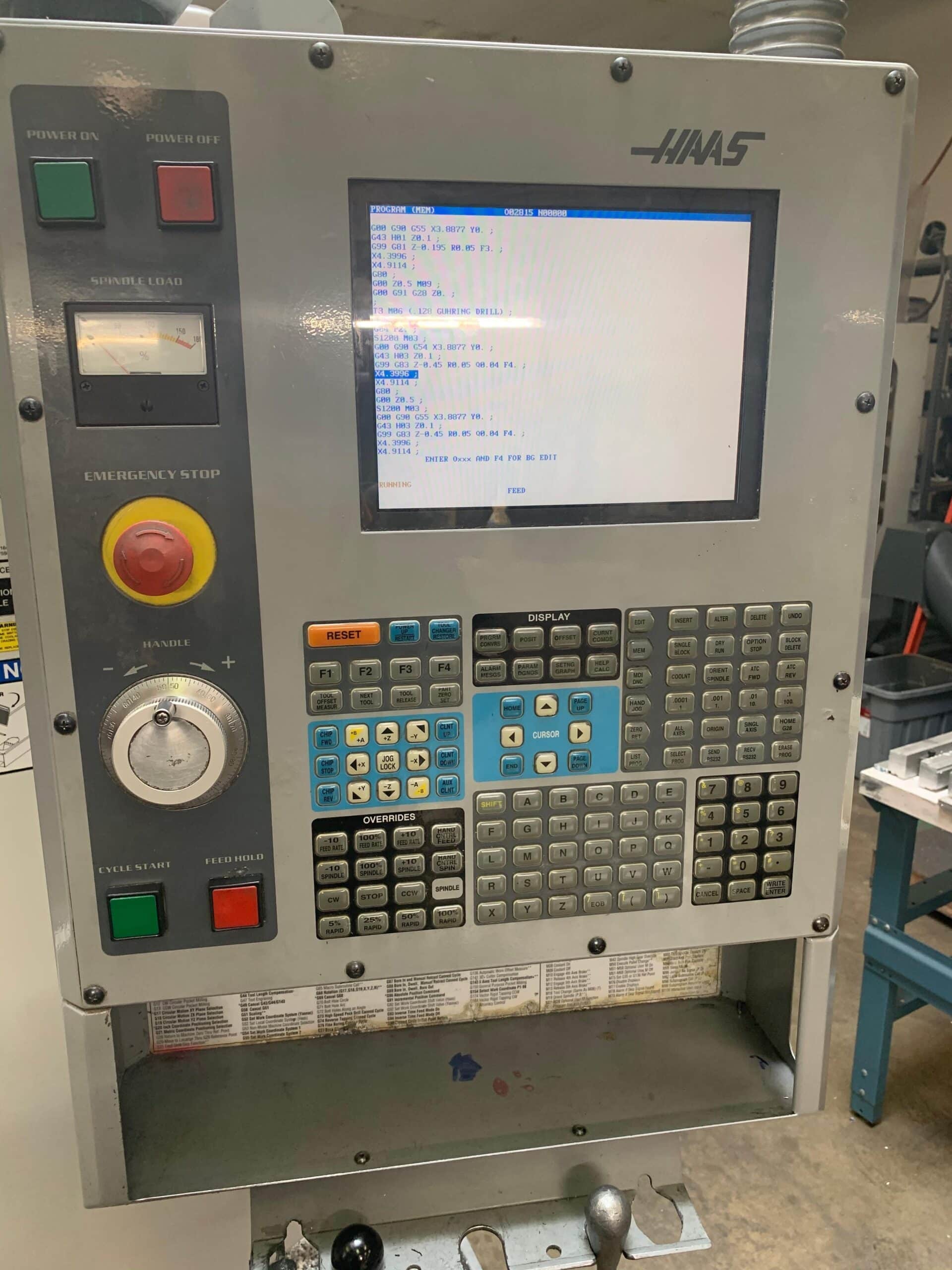 Haas Mini Mill VMC, 2004 - Rigid Tap, Coolant Pump, 1 MB, Video - Image 4