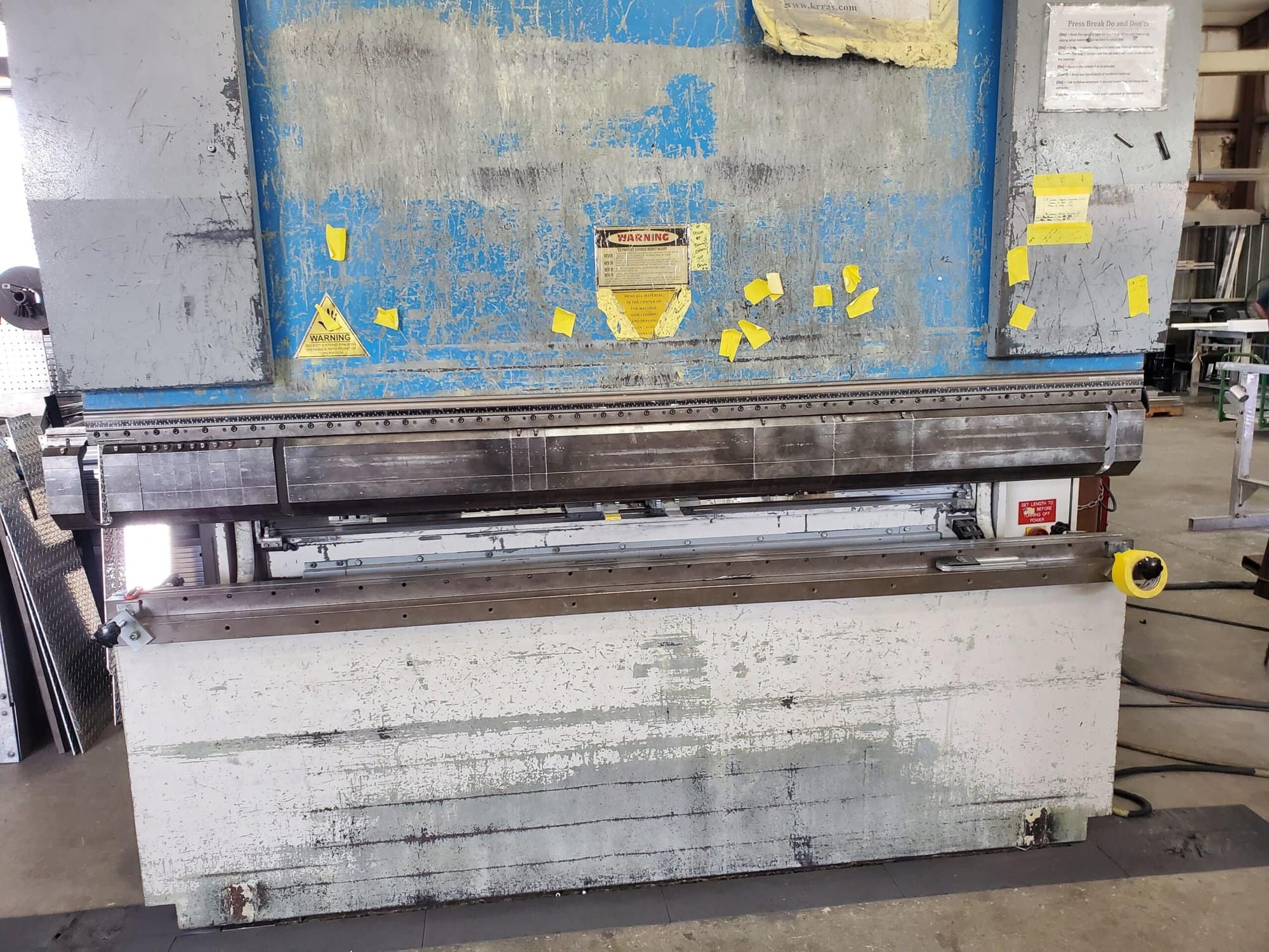 88 Ton x 8' Krras Newton 80-2550 CNC Press Brake, 2008 - CNC Backgauge (X,R,Z1/Z2), Tooling Included - Image 3