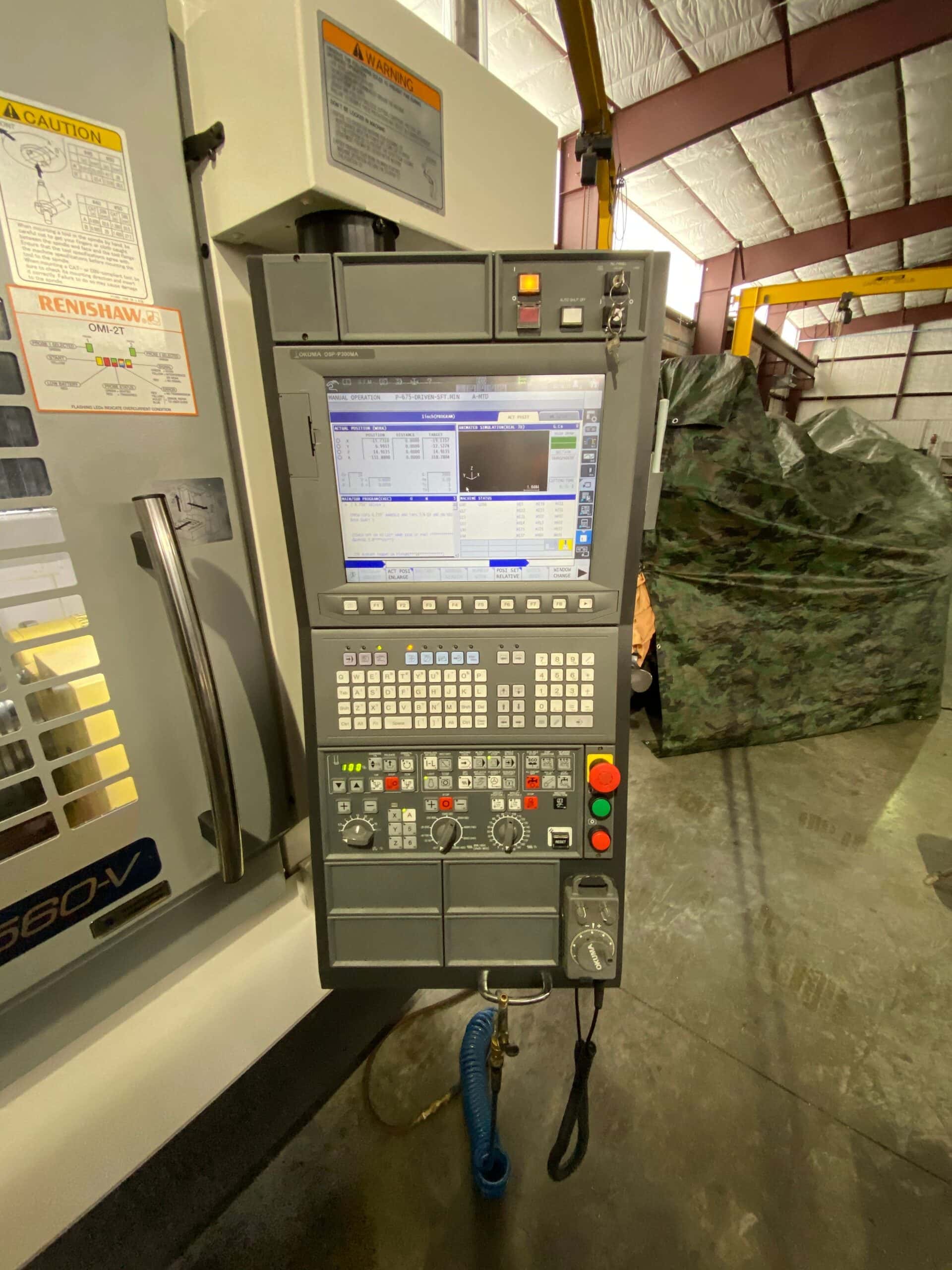 Okuma Genos M560-V VMC, 2018 - Low Hours, 4th Axis, Probing - Image 3