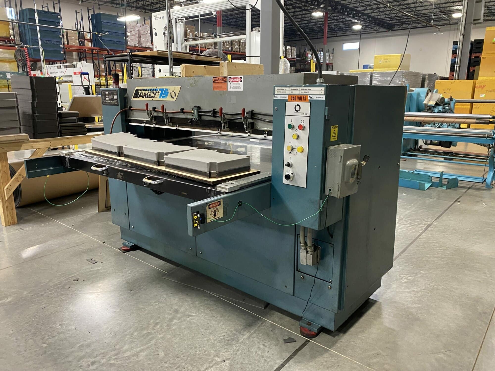 75 Ton Samco TC-75 Press- 67" X 27" Work Area - Image 2