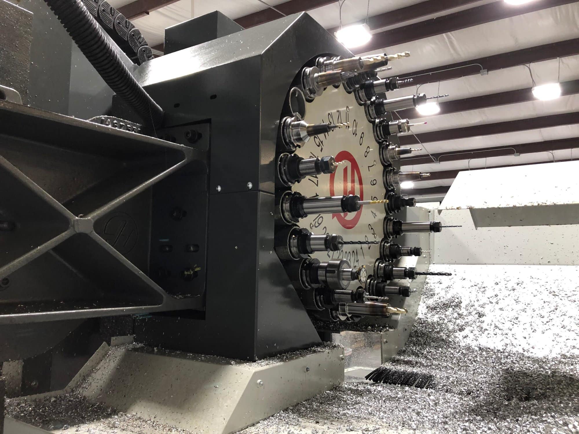 Haas VF-6SS 5 Axis VMC, 2018- TR-210 Trunnion, TSC, WIPS, Video, Under Power - Image 7
