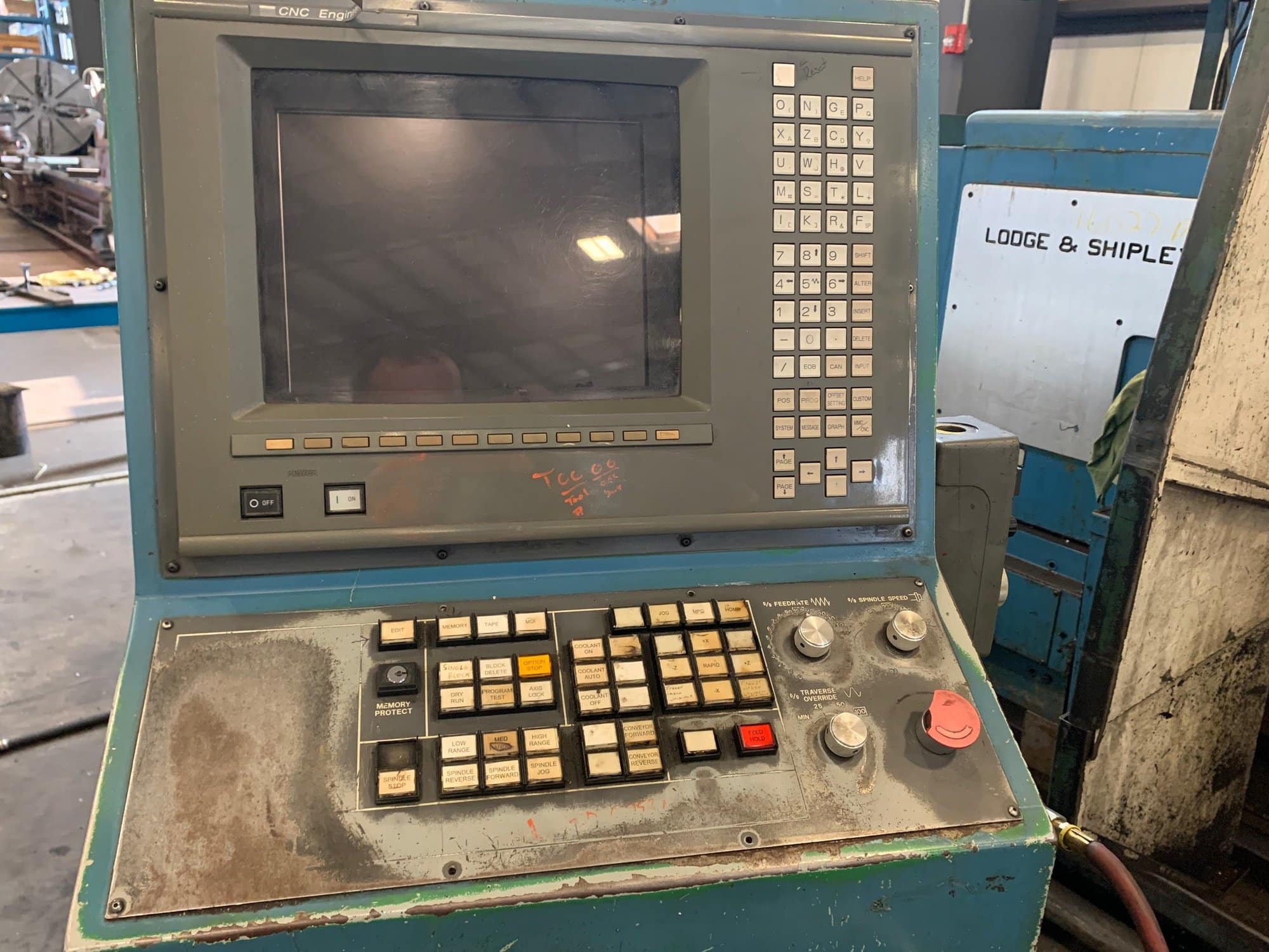 Lodge & Shipley PFT 40, 33 x 168 Large Bore CNC Lathe, 1976 - Fanuc Control - Image 5