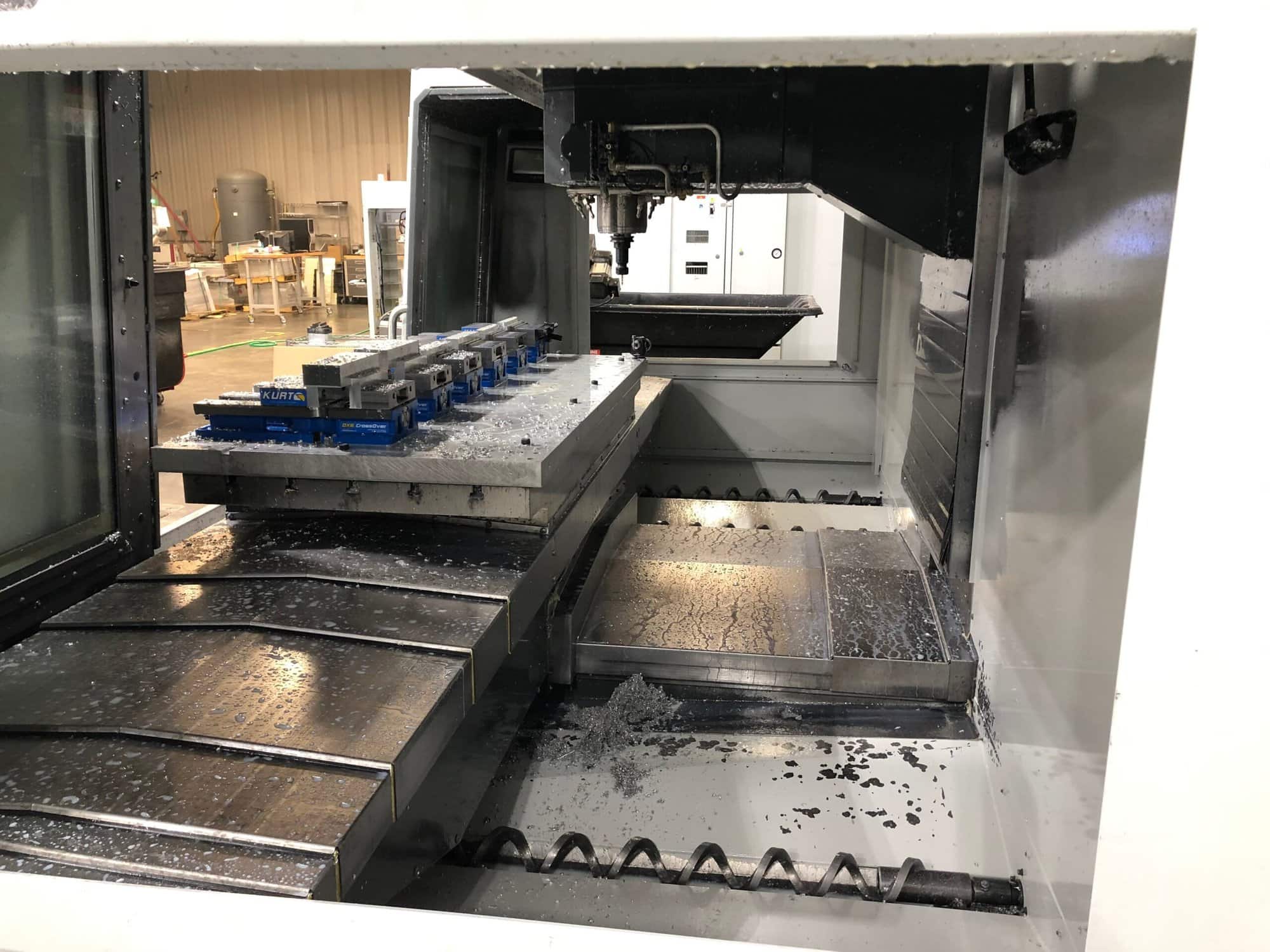 Haas VF-6SS 5 Axis VMC, 2018- TR-210 Trunnion, TSC, WIPS, Video, Under Power - Image 6