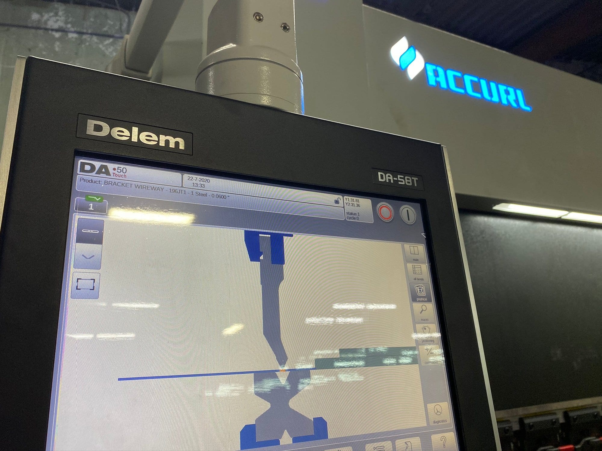 150 Ton X 10' Accurl Genius Pro CNC Press Brake, 2020- Demo Machine, 5-Axis - Image 4