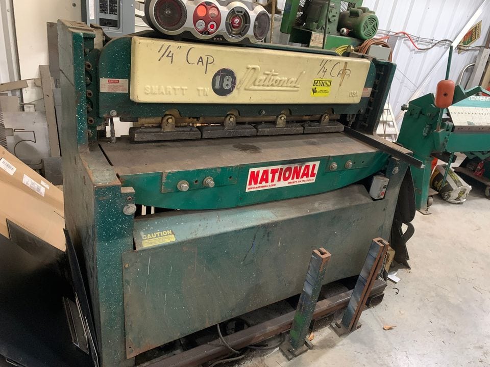 1/4” X 4’ National NH4825 Hydraulic Shear - Single Phase, Backgauge - Image 2