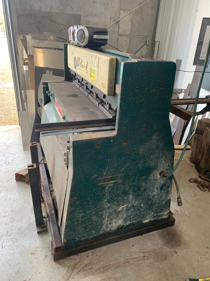 1/4” X 4’ National NH4825 Hydraulic Shear - Single Phase, Backgauge - Image 4