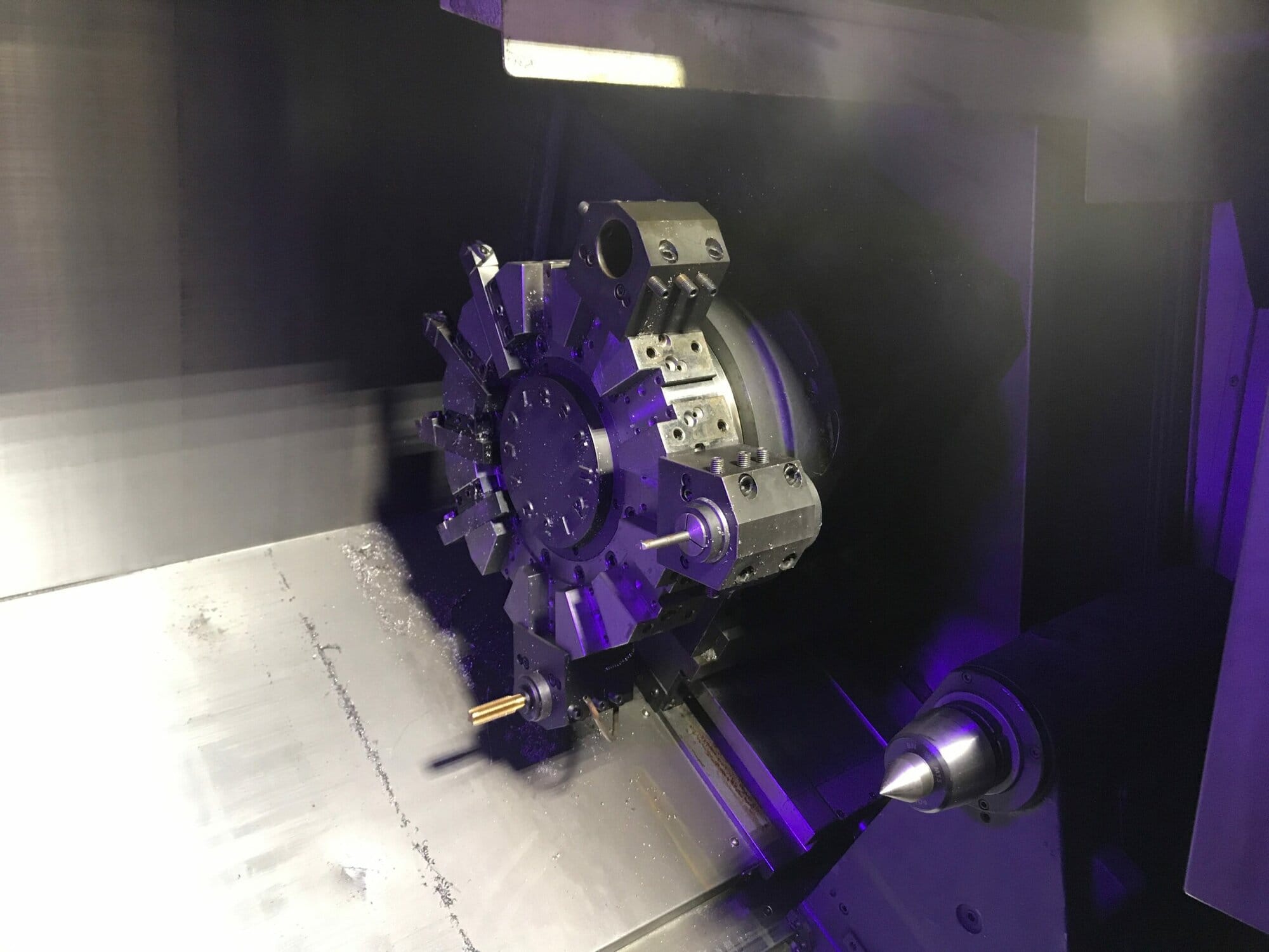 Doosan Puma 2600 CNC Lathe, 2013 - Tailstock, Chip Conveyor, Tool Setter - Image 10
